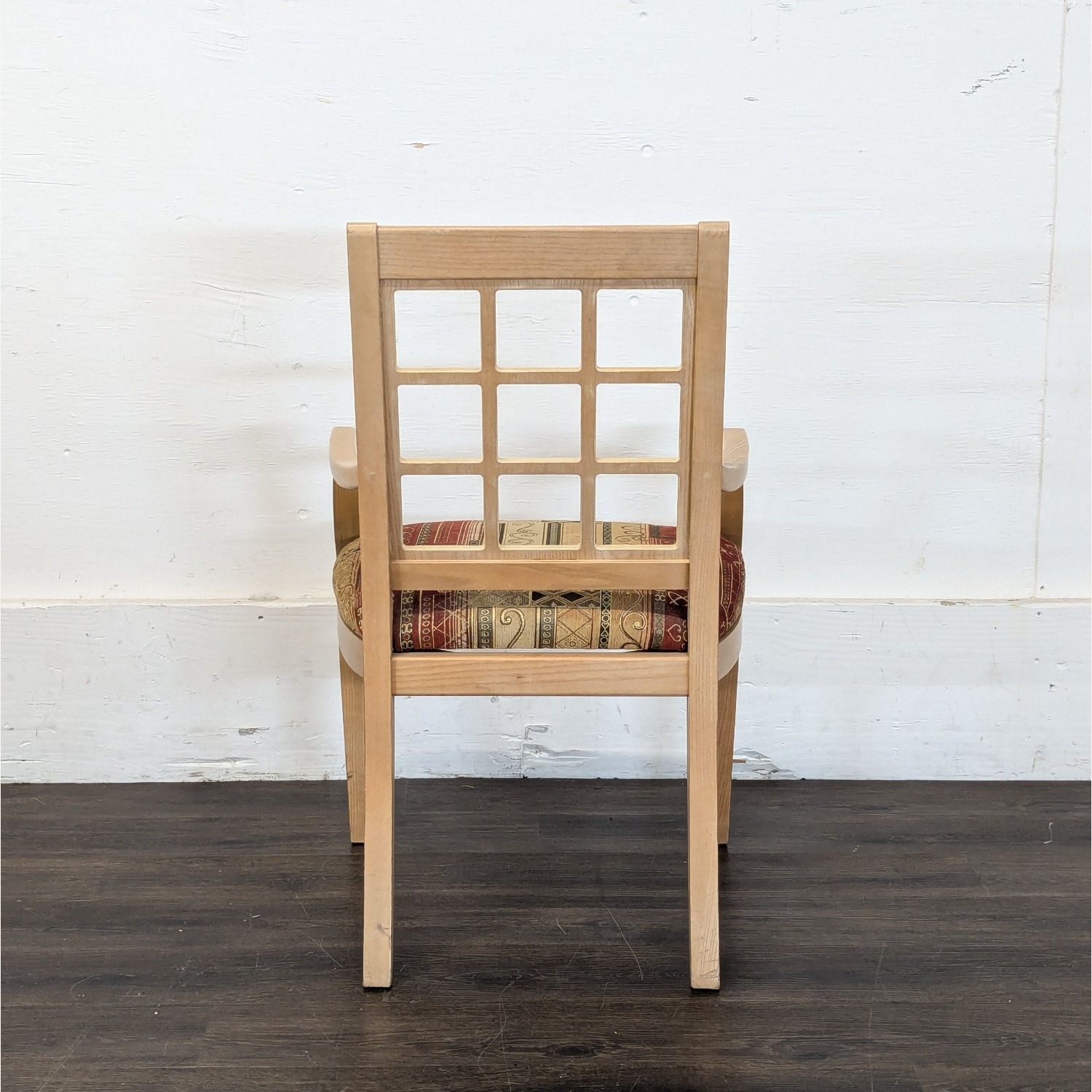 Set of 6 Wood Chair including 2 Armchairs - image-2