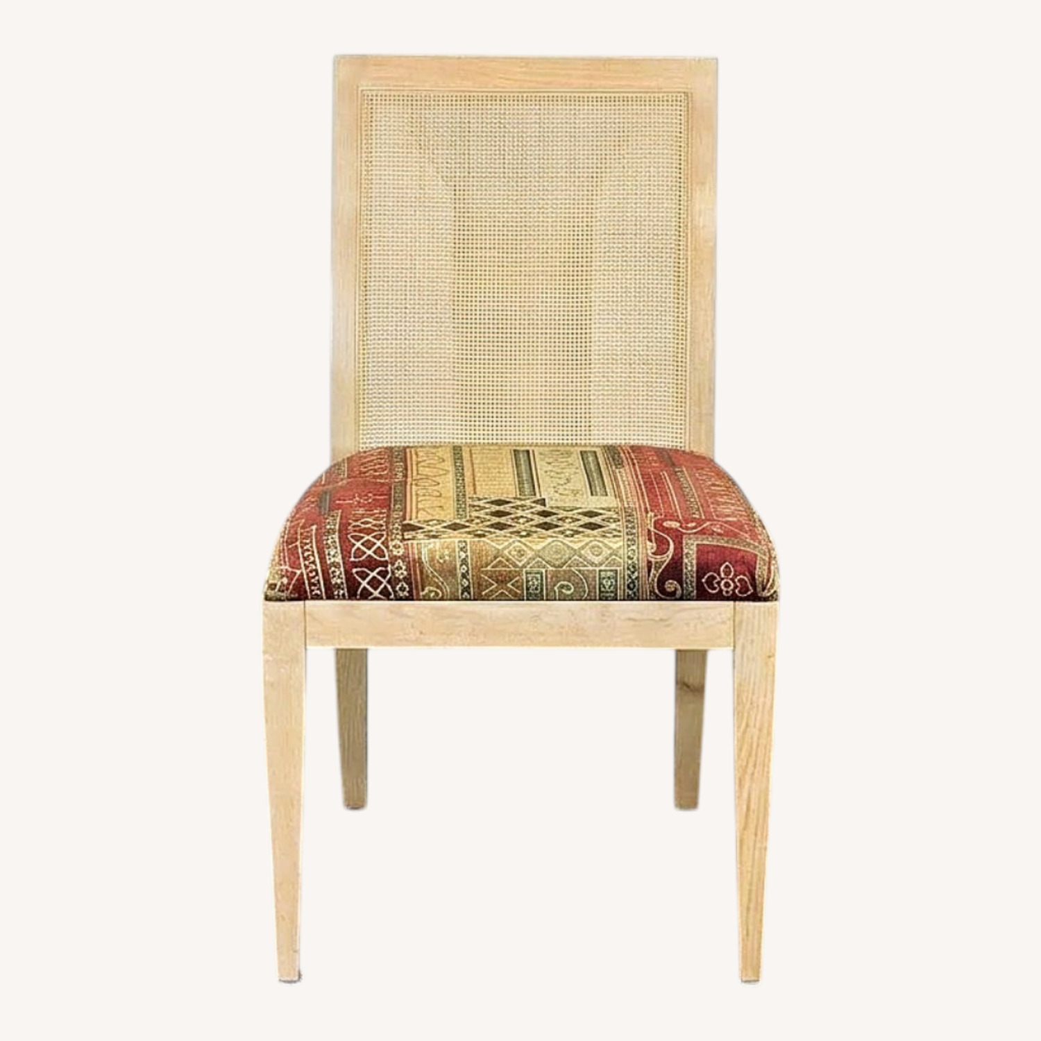 Set of 6 Wood Chair including 2 Armchairs - image-0