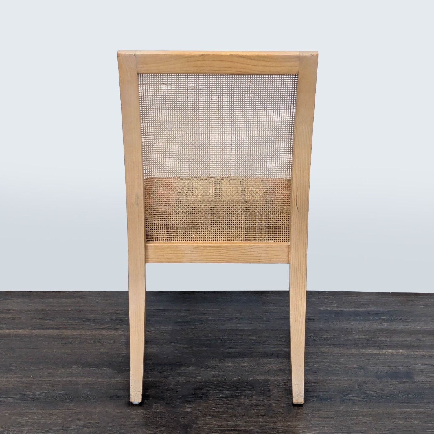 Set of 6 Wood Chair including 2 Armchairs - image-9