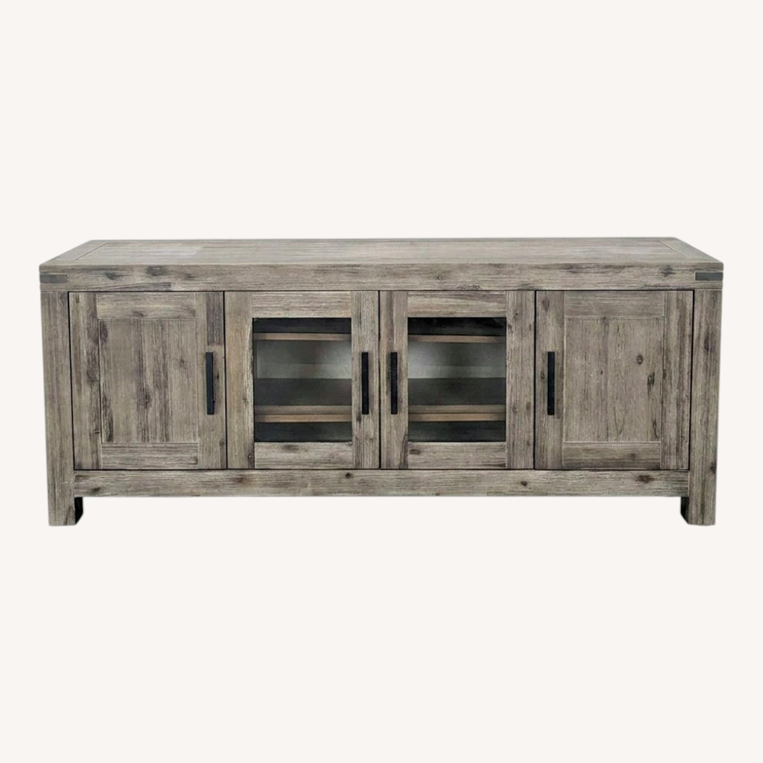 Macy's Rustic Wood Media Console - image-0