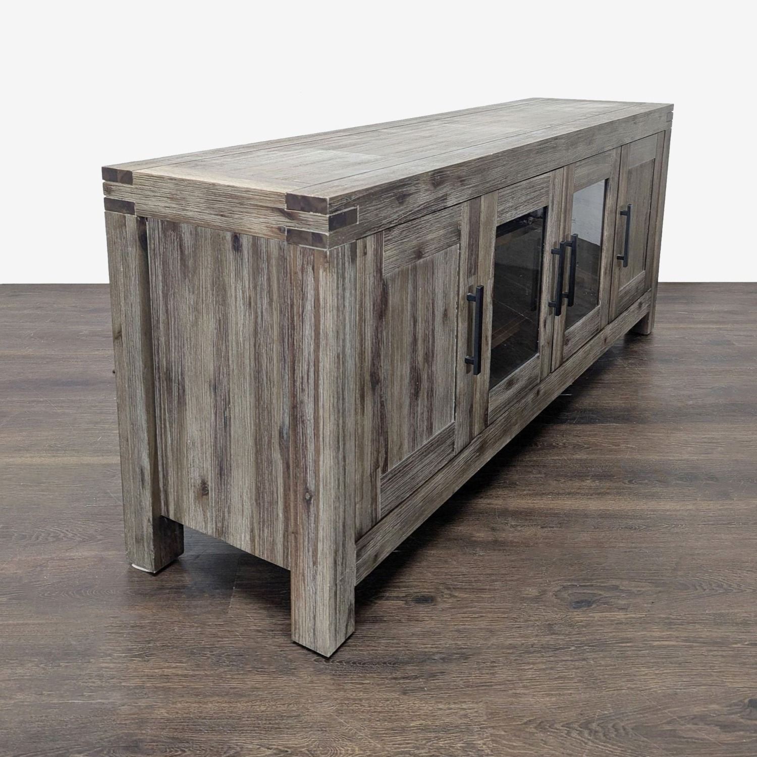 Macy's Rustic Wood Media Console - image-12