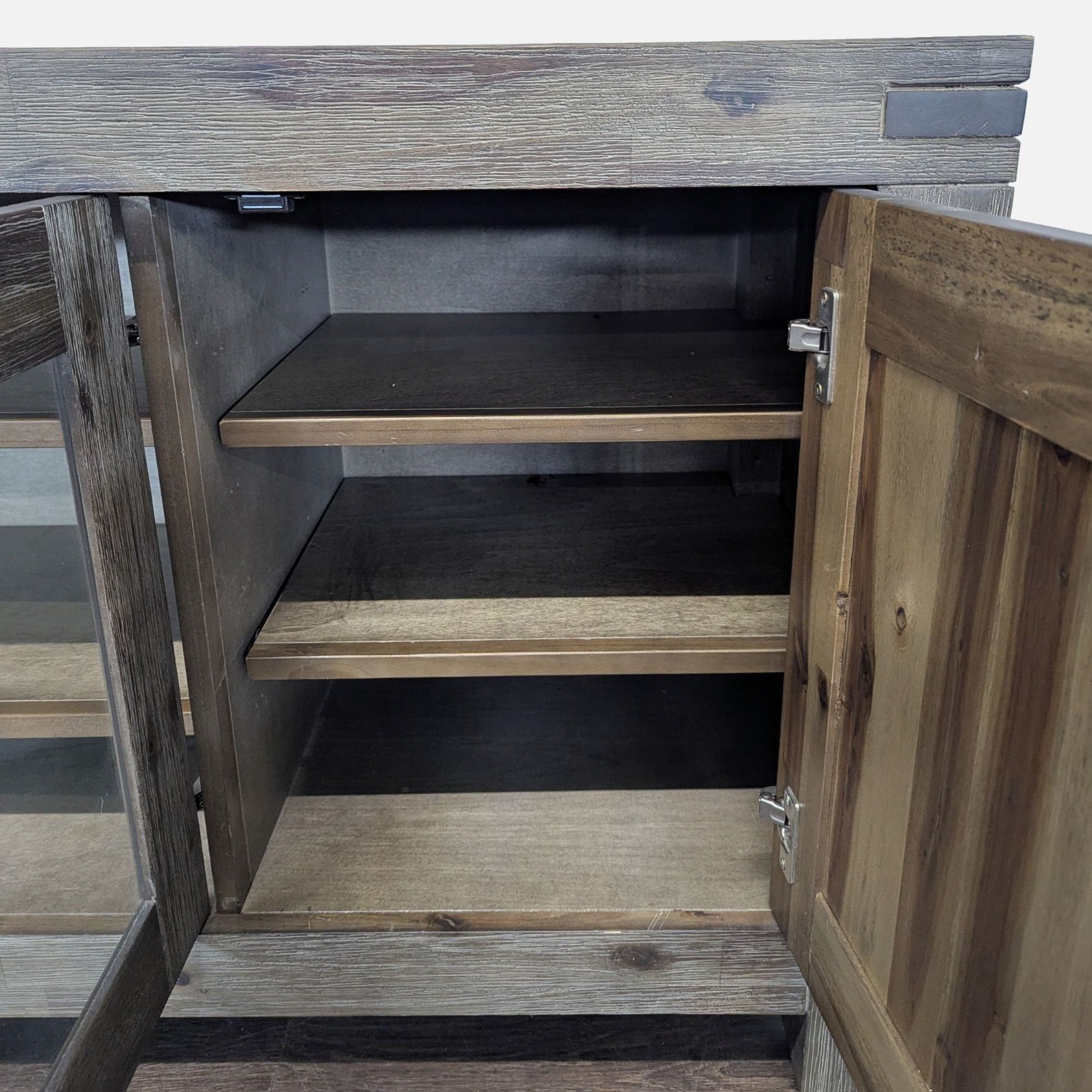 Macy's Rustic Wood Media Console - image-5