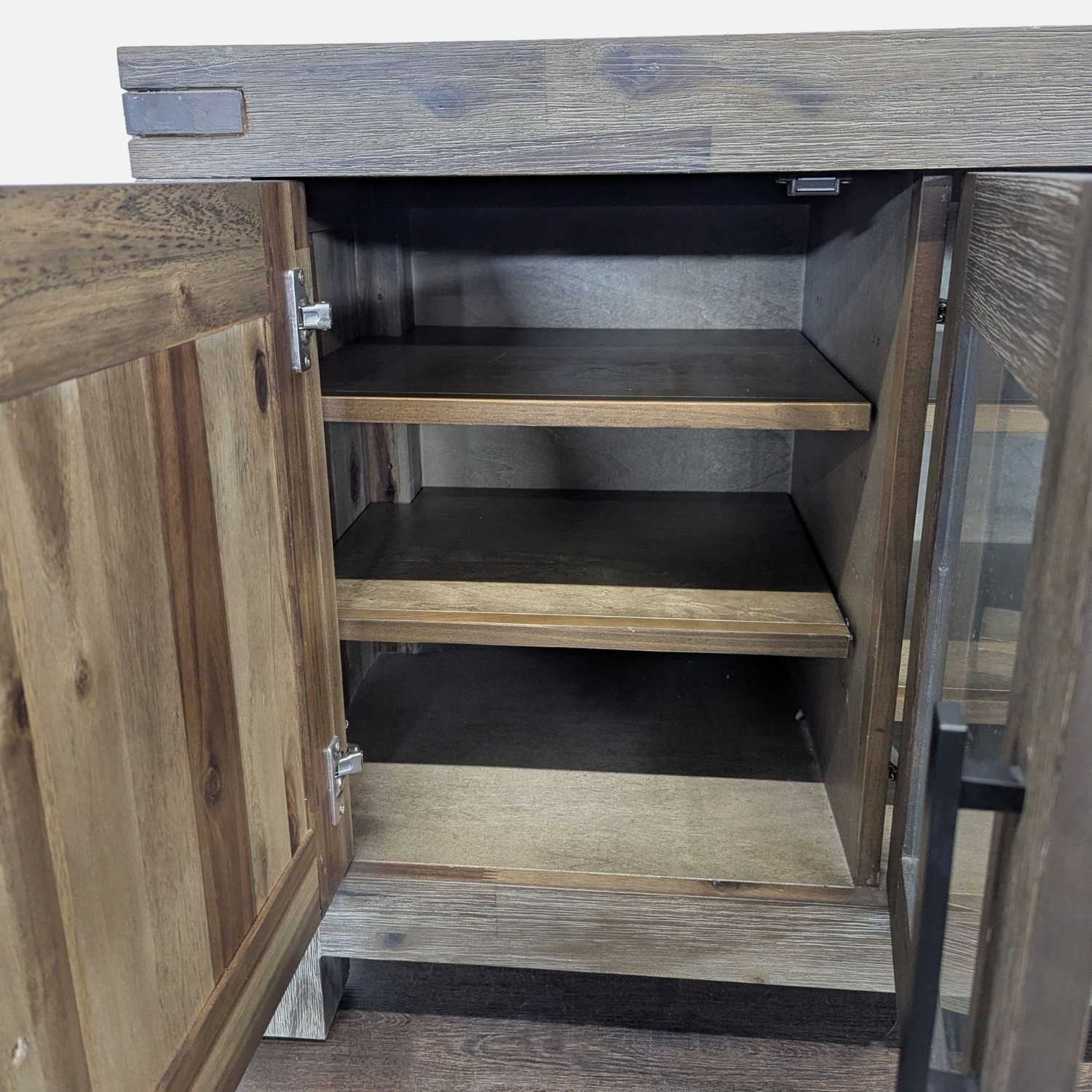 Macy's Rustic Wood Media Console - image-3