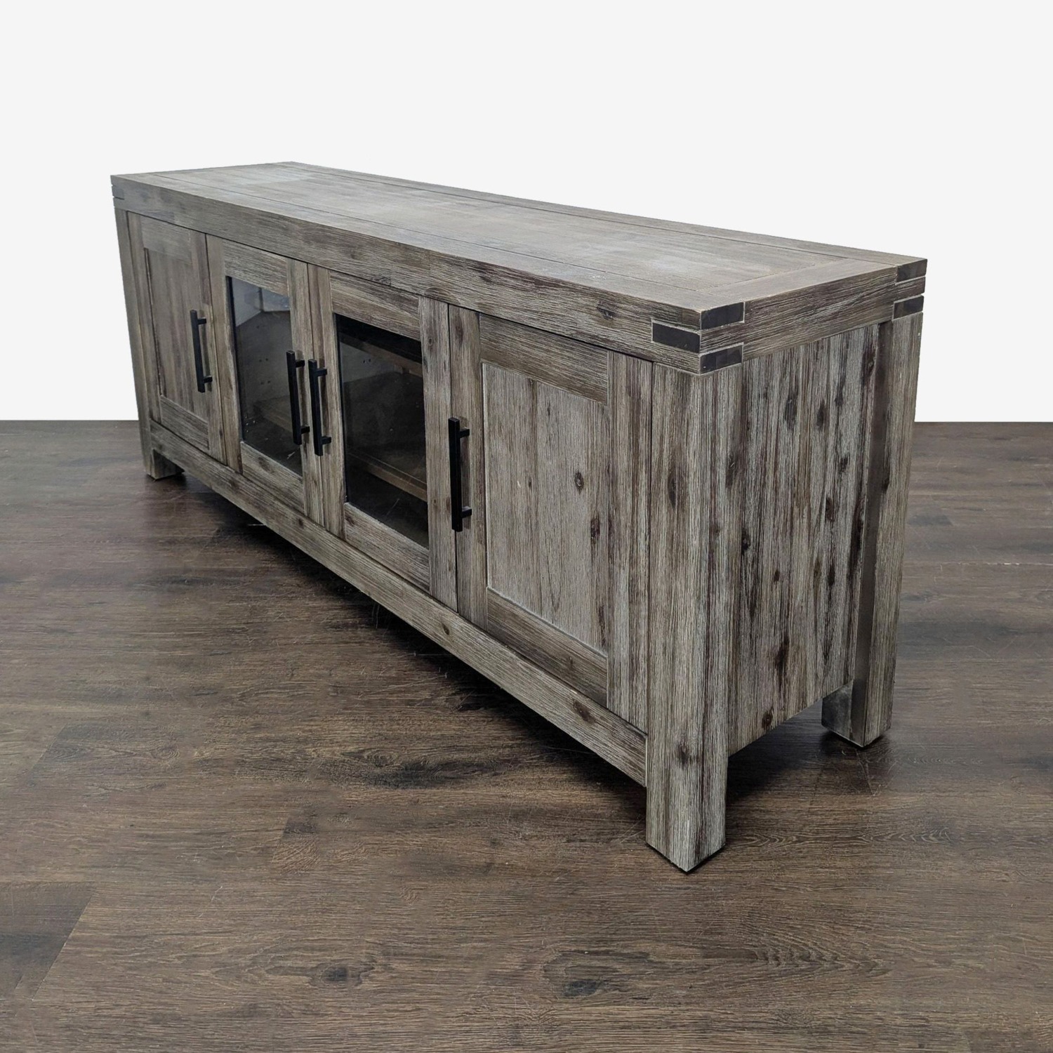 Macy's Rustic Wood Media Console - image-7