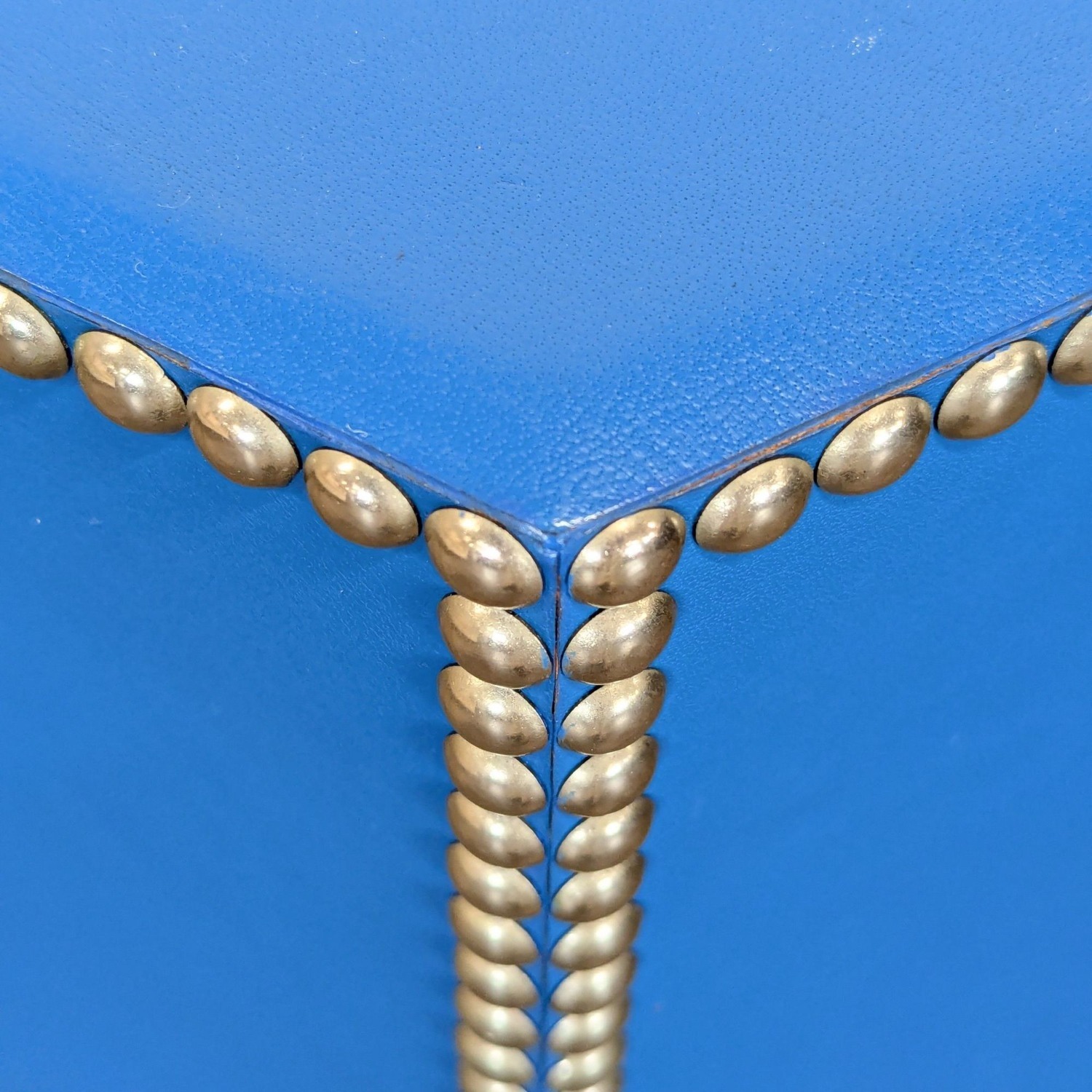 Wisteria Blue Hide Stool - image-3
