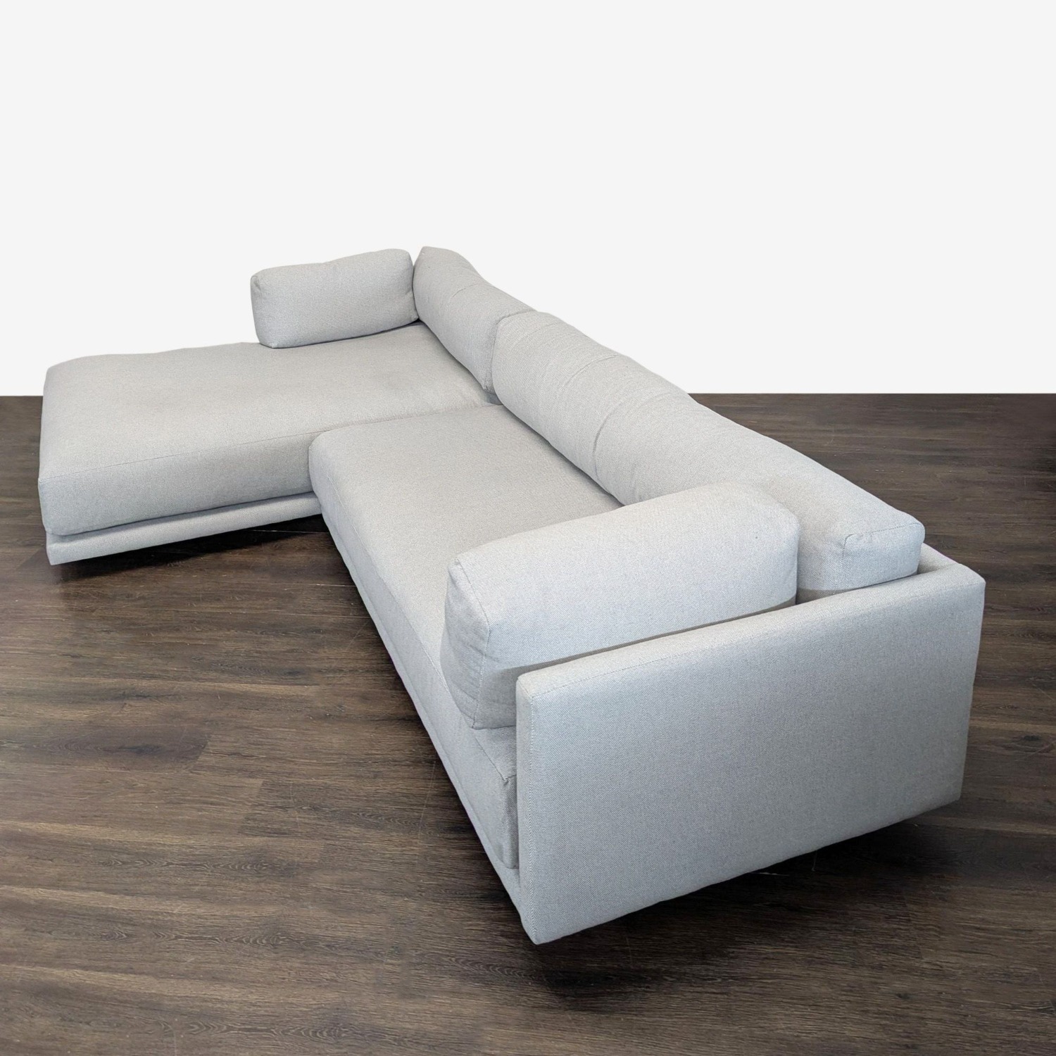 Blu Dot Sunday Modern Light Gray Sectional Sofa - image-4