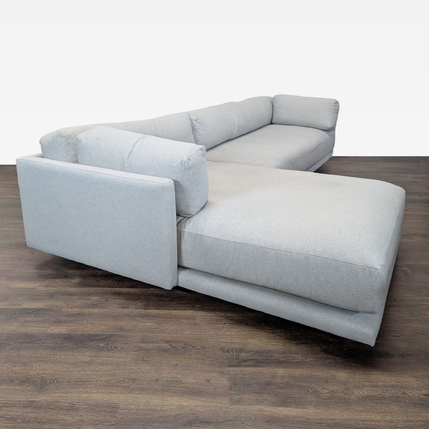 Blu Dot Sunday Modern Light Gray Sectional Sofa - image-8