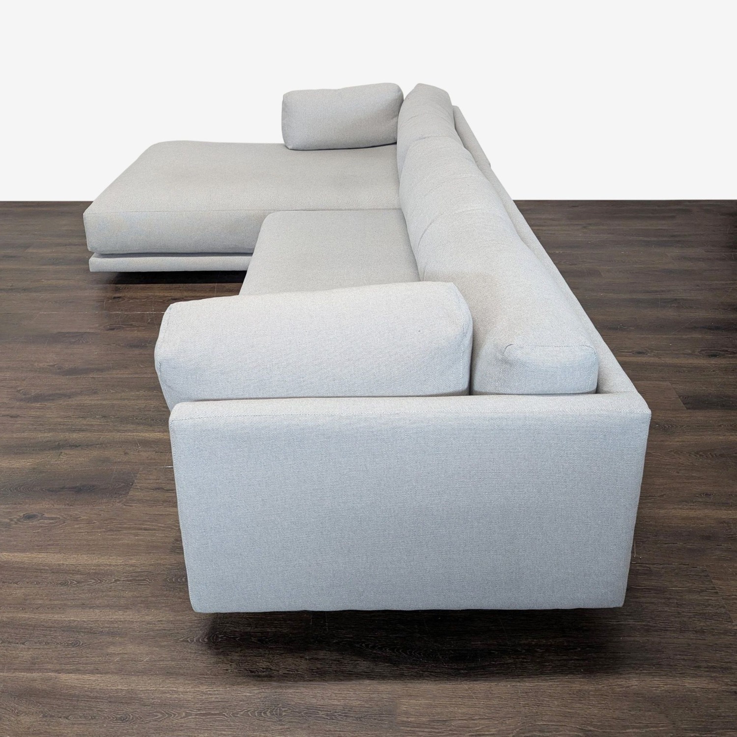 Blu Dot Sunday Modern Light Gray Sectional Sofa - image-3