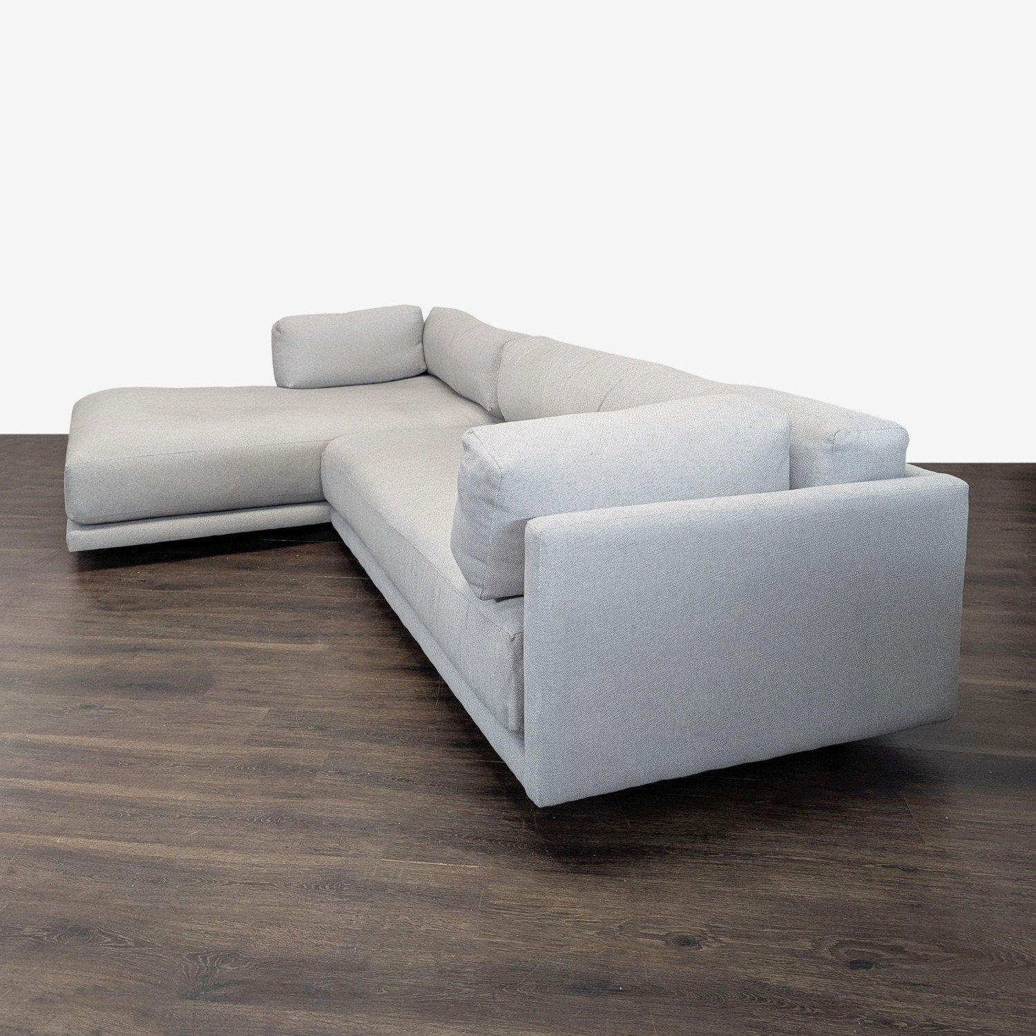 Blu Dot Sunday Modern Light Gray Sectional Sofa - image-2