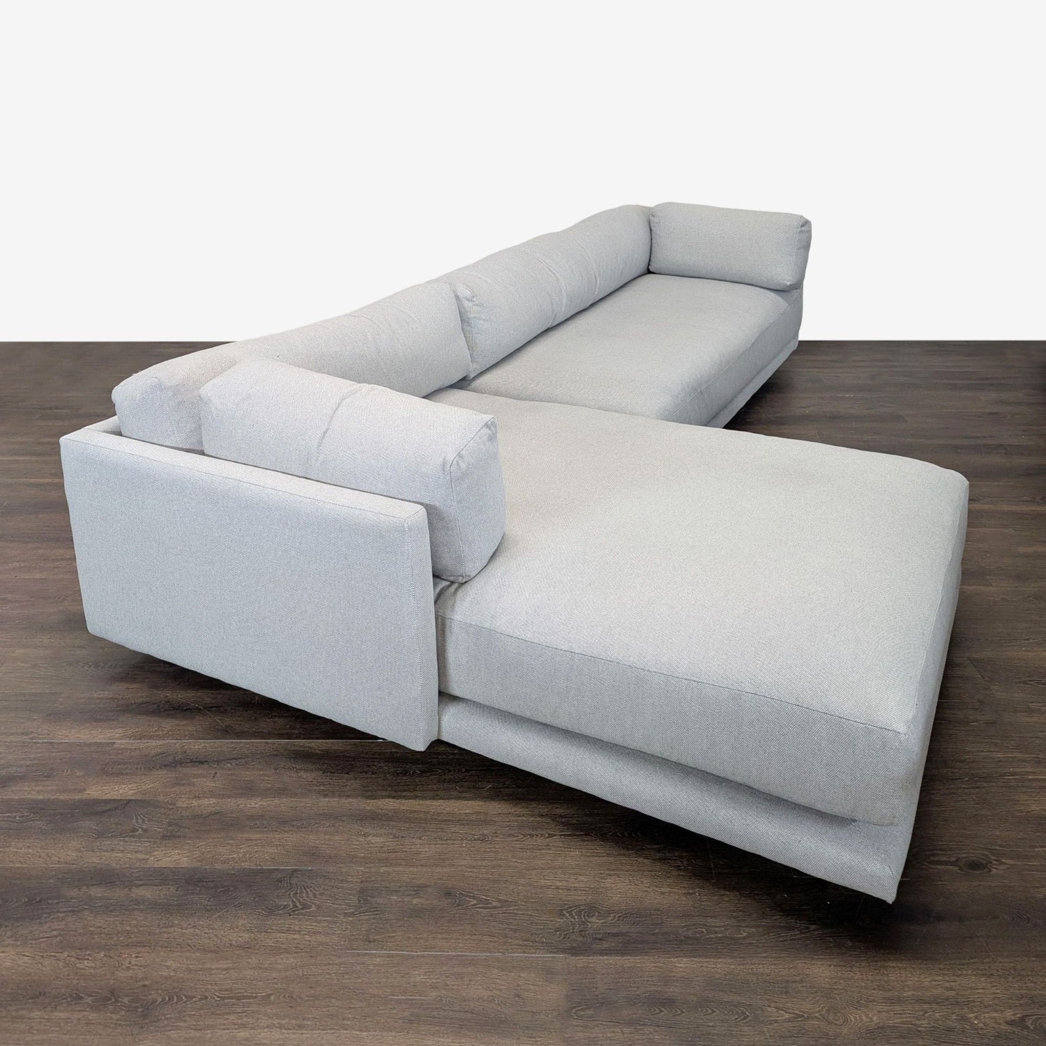 Blu Dot Sunday Modern Light Gray Sectional Sofa - image-1
