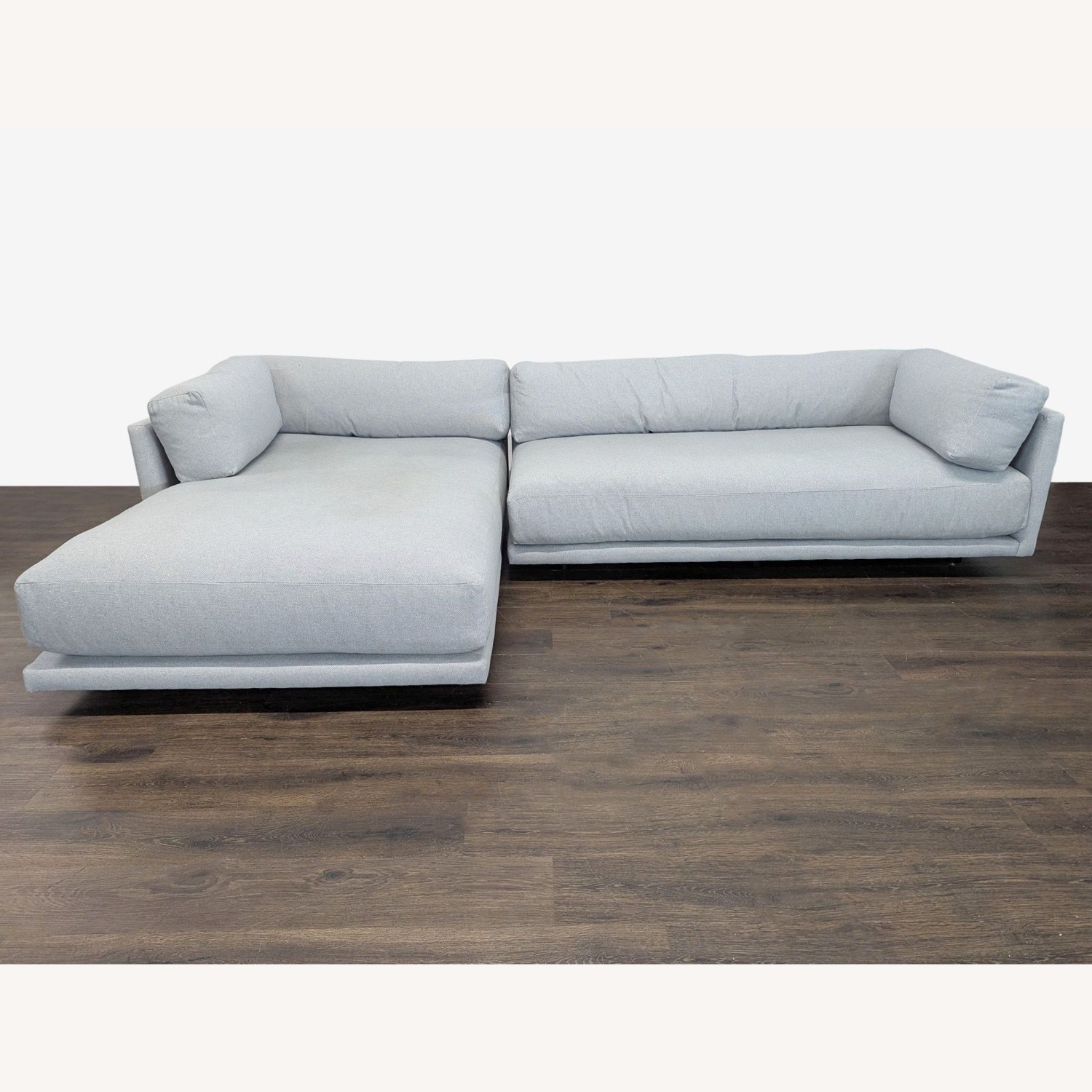 Blu Dot Sunday Modern Light Gray Sectional Sofa - image-7