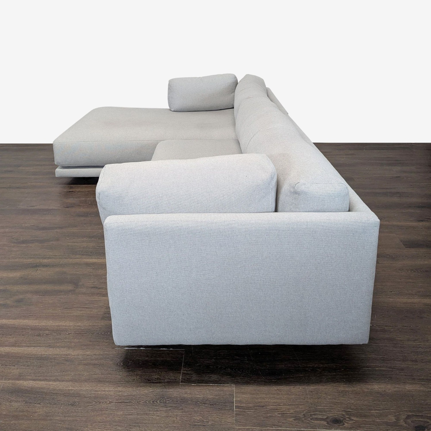 Blu Dot Sunday Modern Light Gray Sectional Sofa - image-5