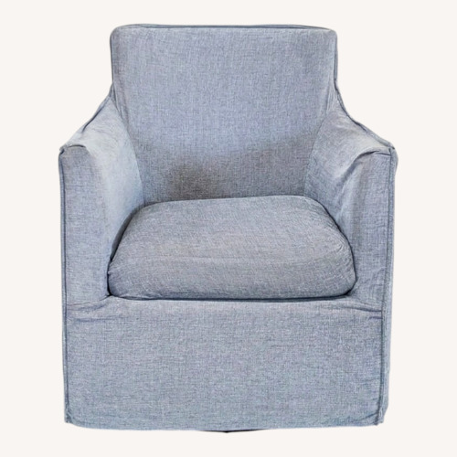 Used Restoration Hardware Gray Swivel Lounge Chair for sale on AptDeco
