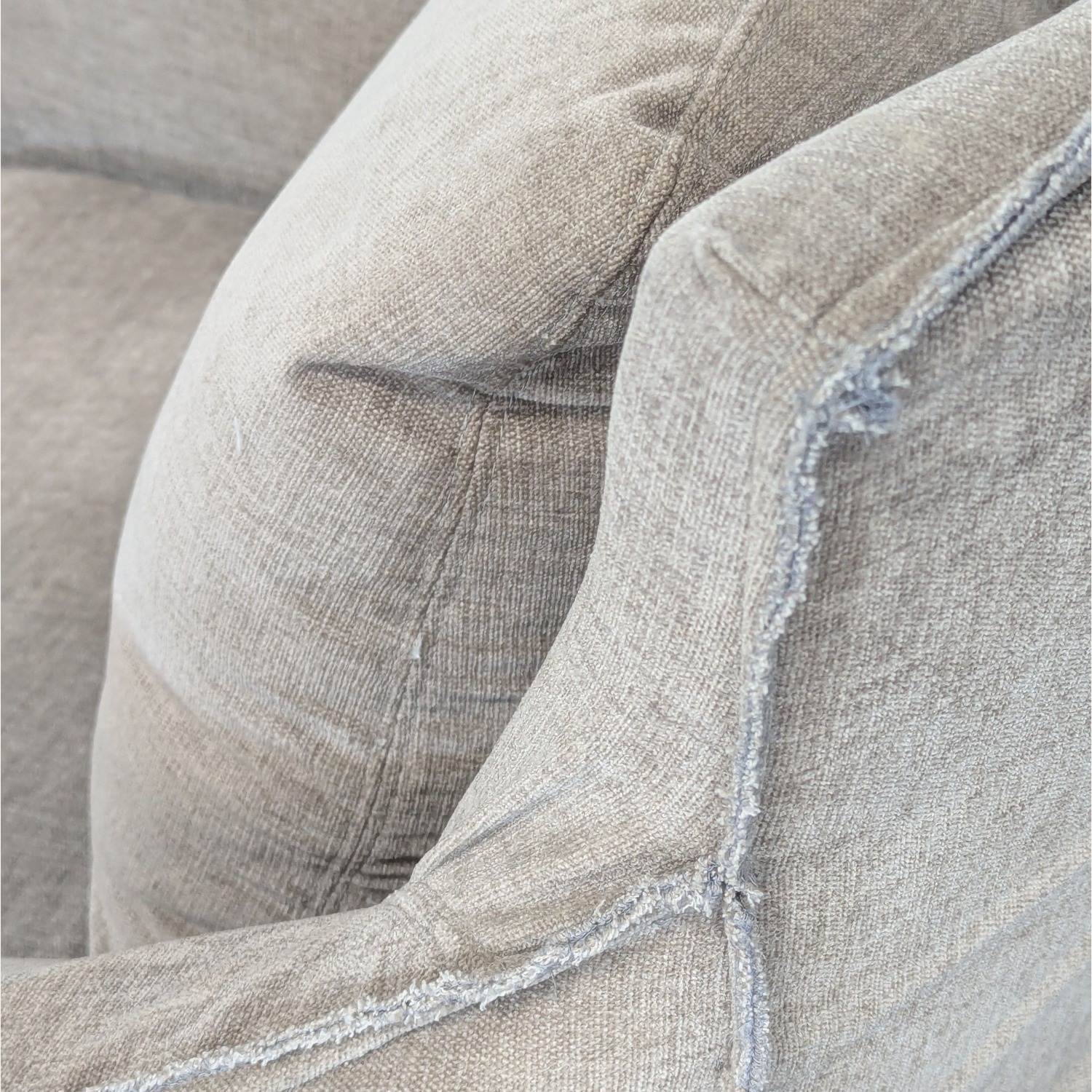 Restoration Hardware Gray Swivel Lounge Chair - image-1