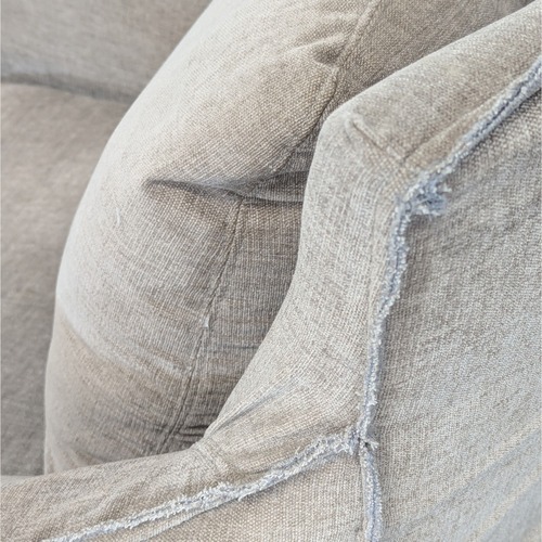 Used Restoration Hardware Gray Swivel Lounge Chair for sale on AptDeco