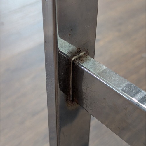 Used Glass and Chrome End Table for sale on AptDeco
