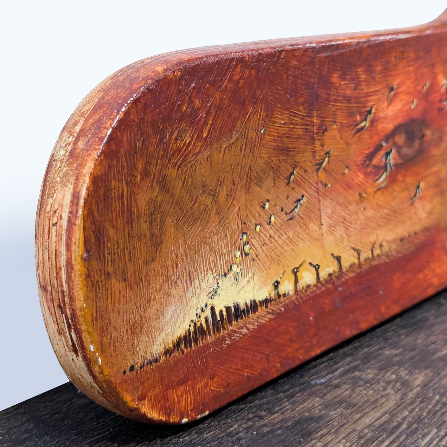 Original Surreal Art on Shaped Wood  - image-2