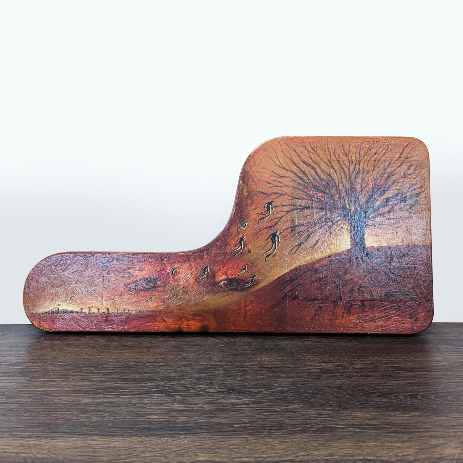 Original Surreal Art on Shaped Wood  - image-3