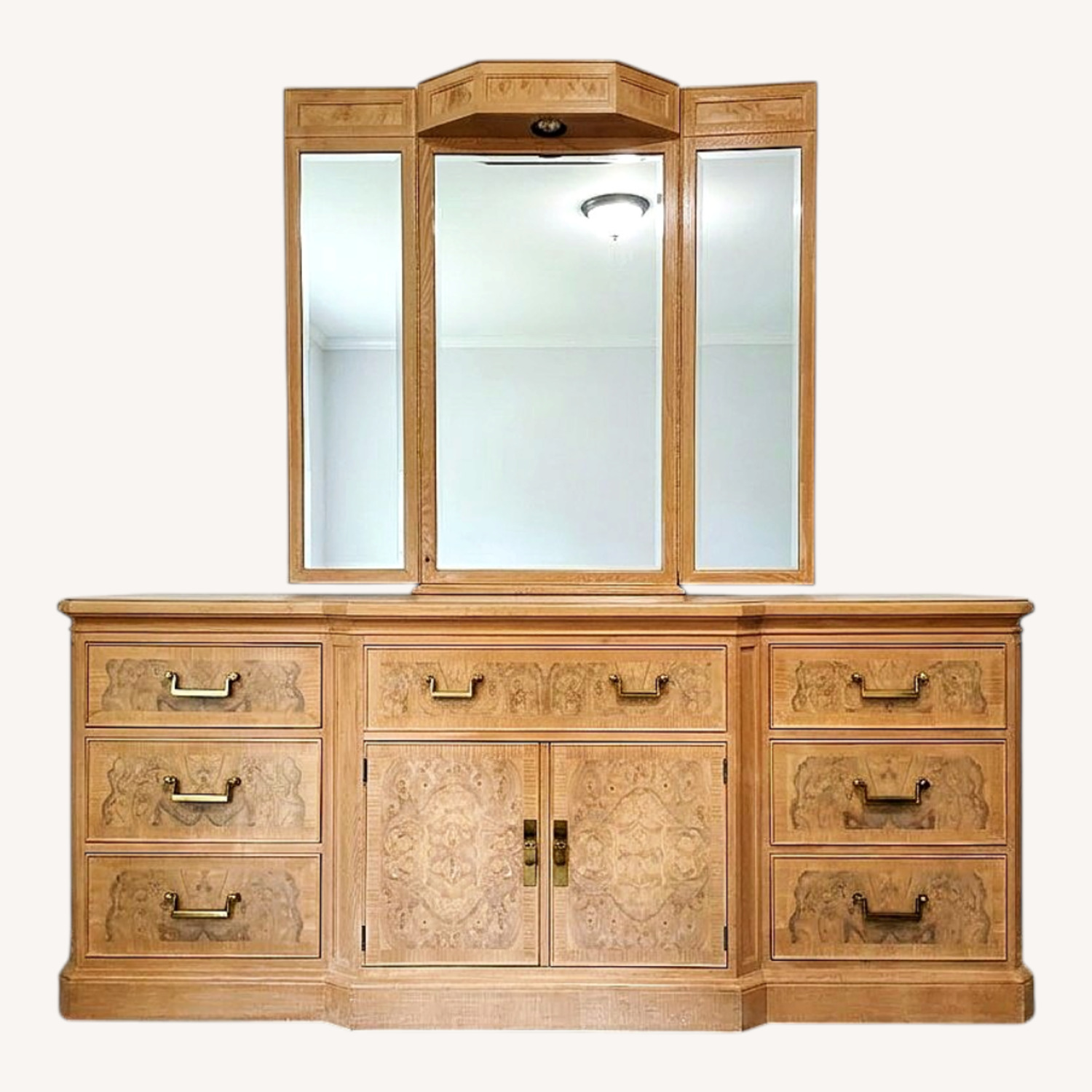 Drexel Heritage Light Brown Wood Dresser - image-0