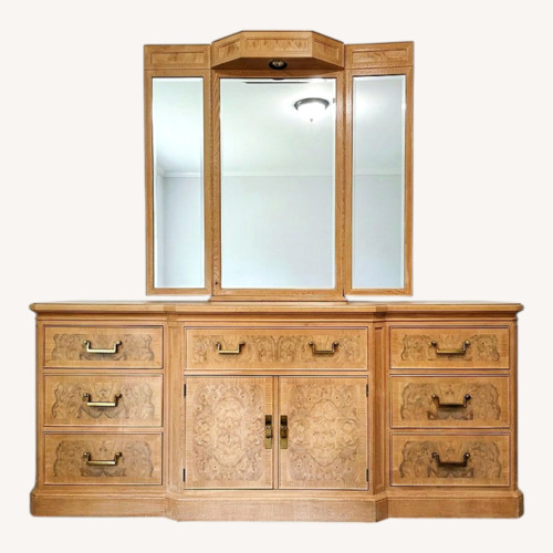 Used Drexel Heritage Light Brown Wood Dresser for sale on AptDeco