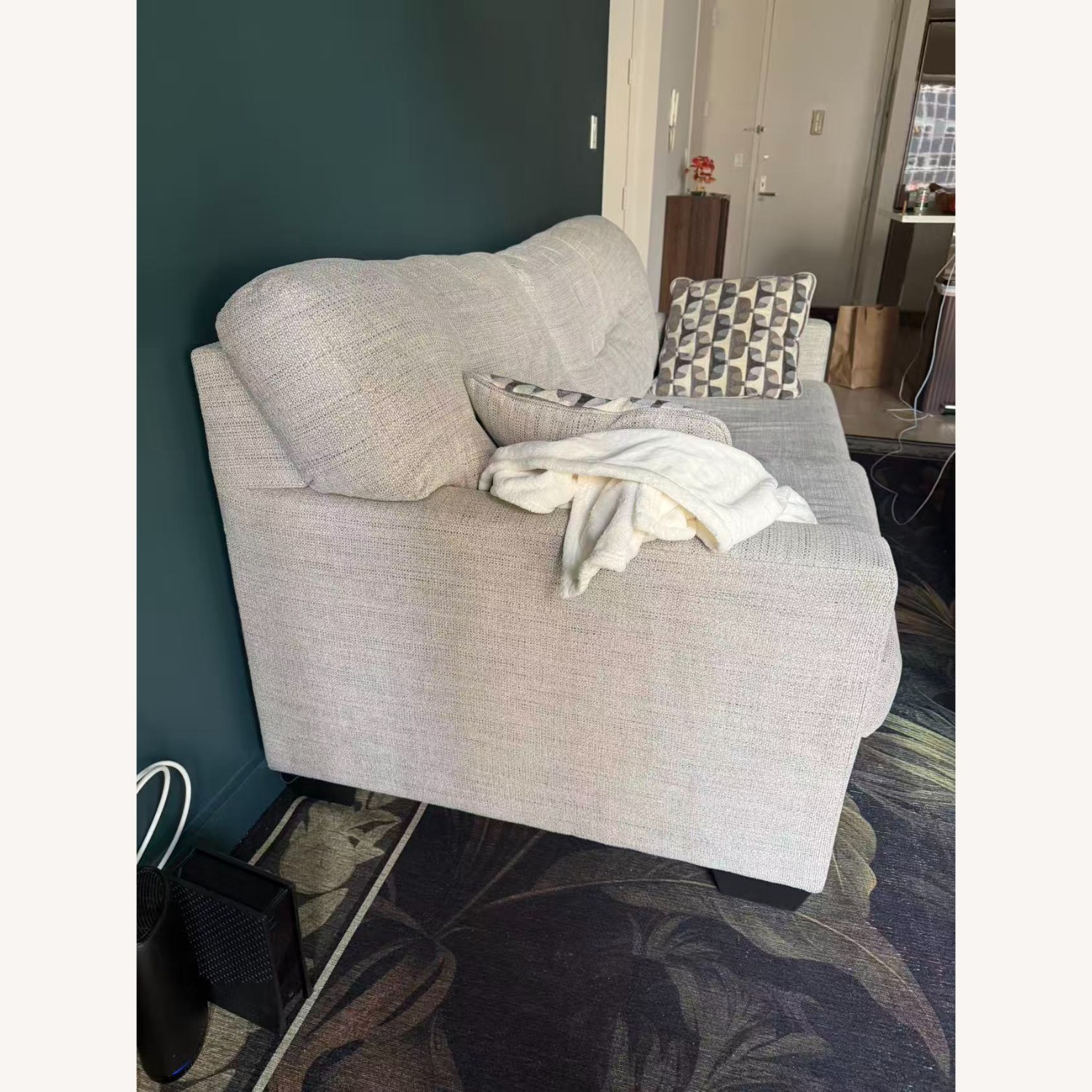Ashley Furniture Mahoney Light Gray Fabric 2 Seater Sofa - image-3