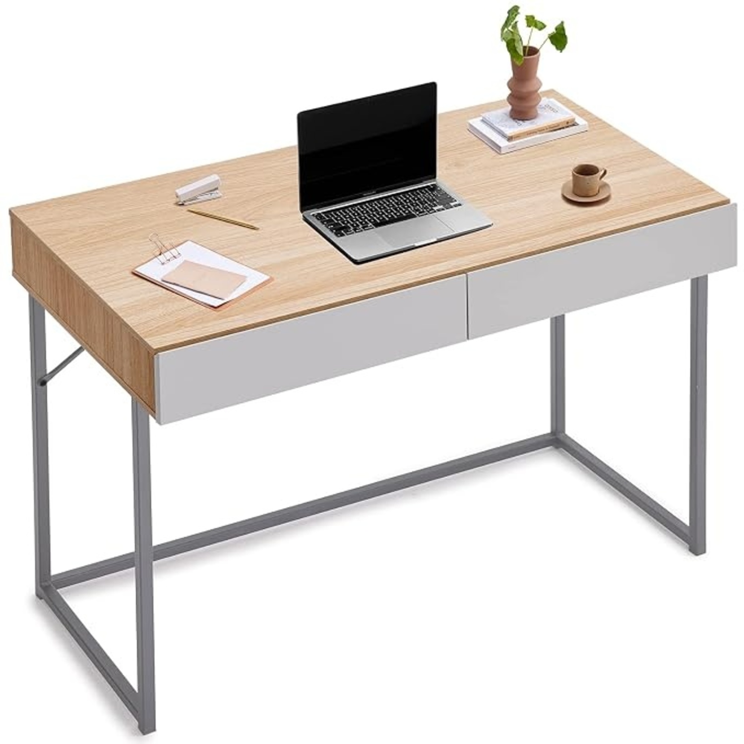 IKEA White Wood Desk - image-4