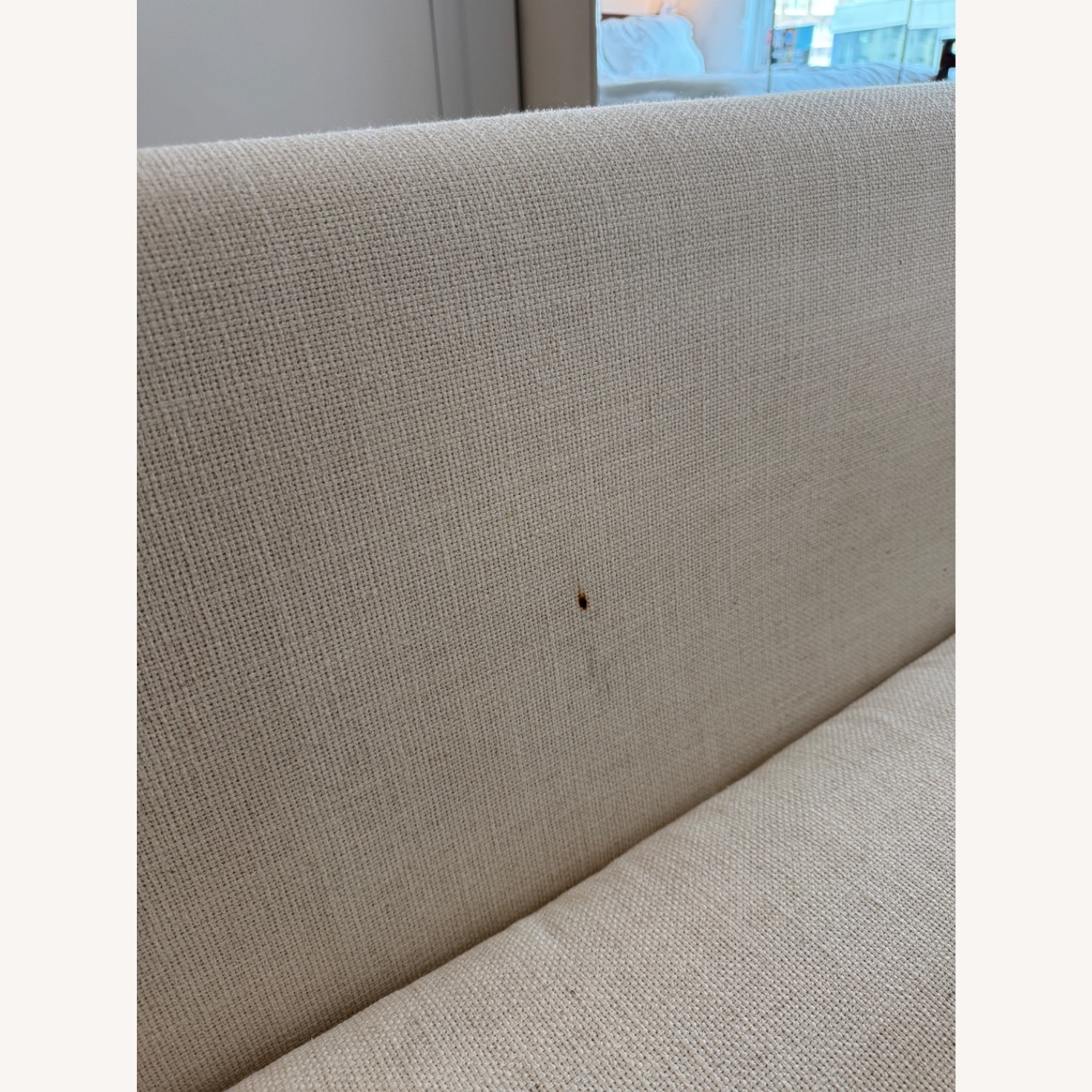 CB2 Natural Linen Loveseat - image-4