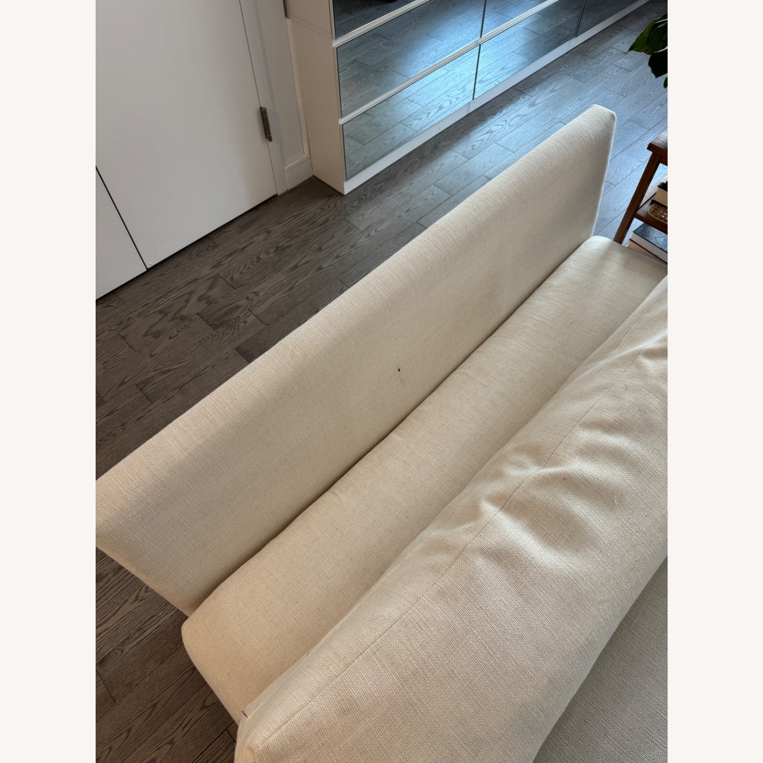 CB2 Natural Linen Loveseat - image-5