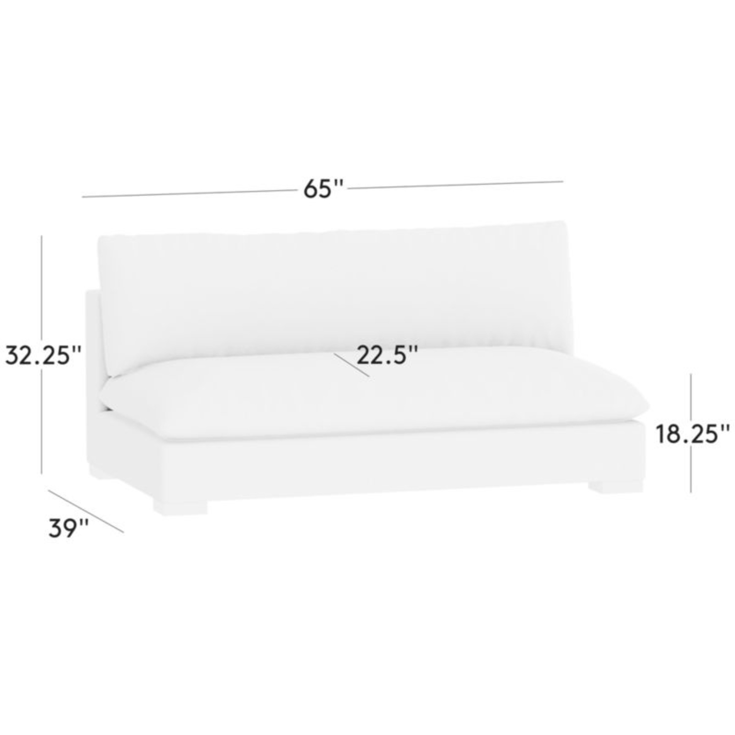 CB2 Natural Linen Loveseat - image-6