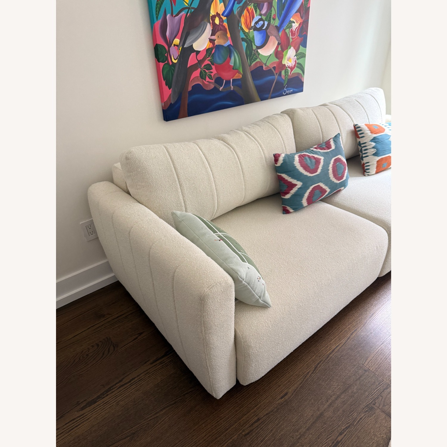 Serta Lowry White Sleeper Sofa - image-2