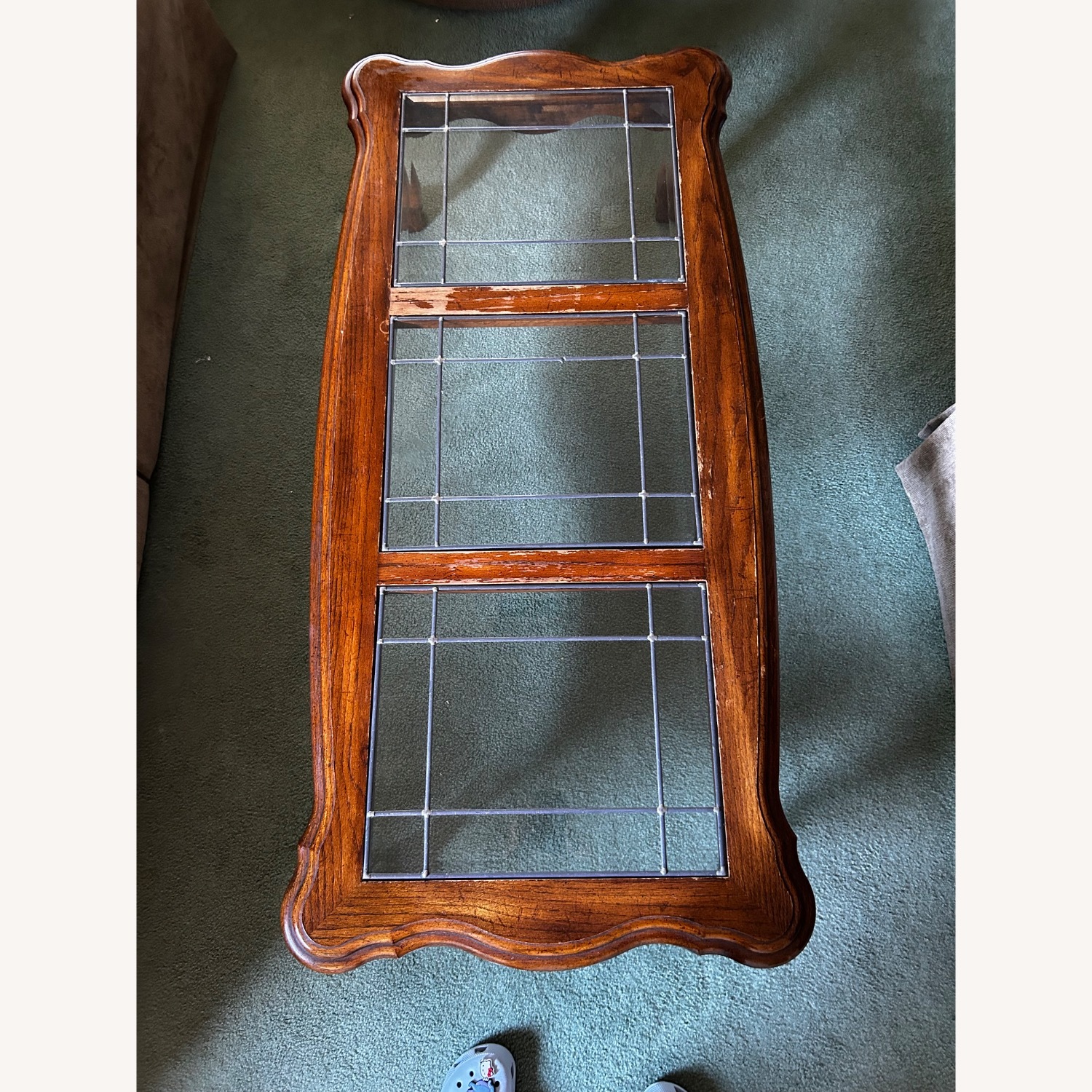 Vintage/Antique Finds Dark Brown Coffee Table - image-1