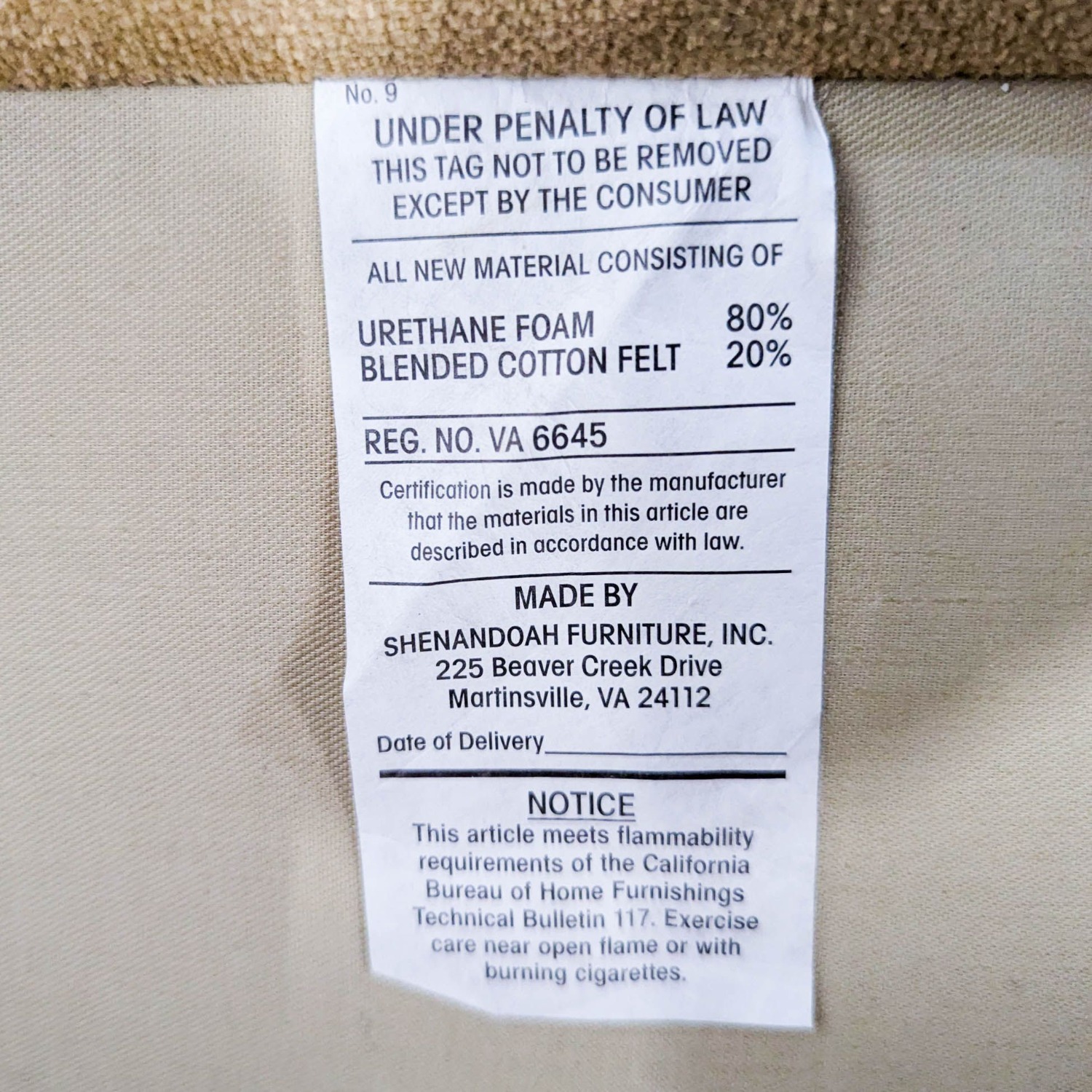 Room & Board 3-Seat Sofa in Light Beige Fabric - image-3