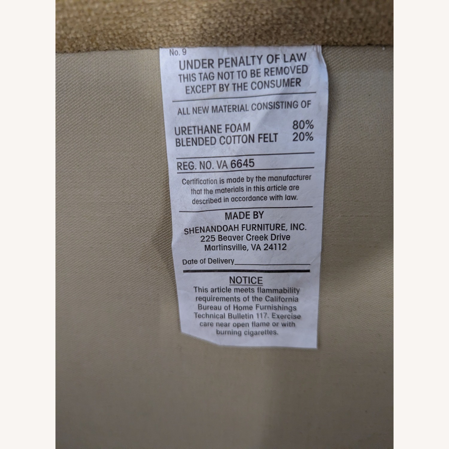 Room & Board 3-Seat Sofa in Light Beige Fabric - image-1
