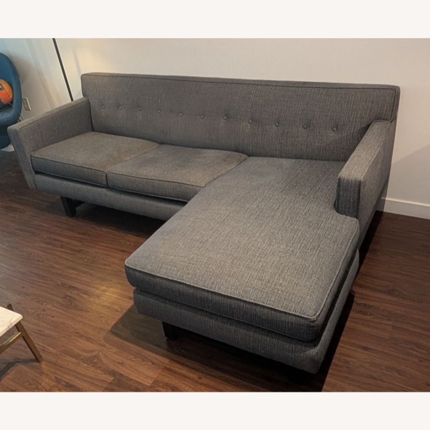 Room & Board Andre Sectional in Grey Fabric - image-2