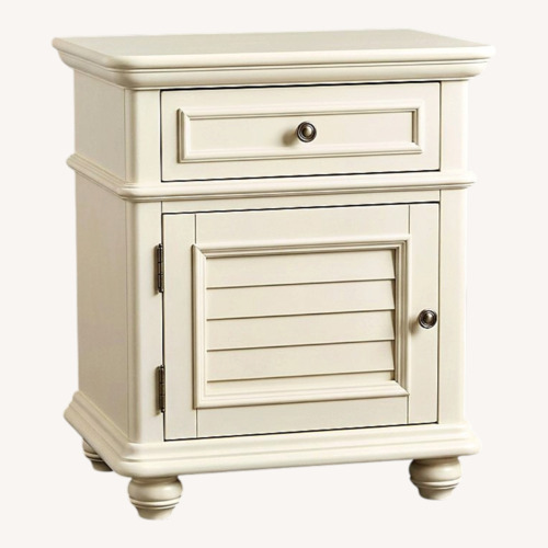 Used Ashley Furniture White Wood Nightstands for sale on AptDeco