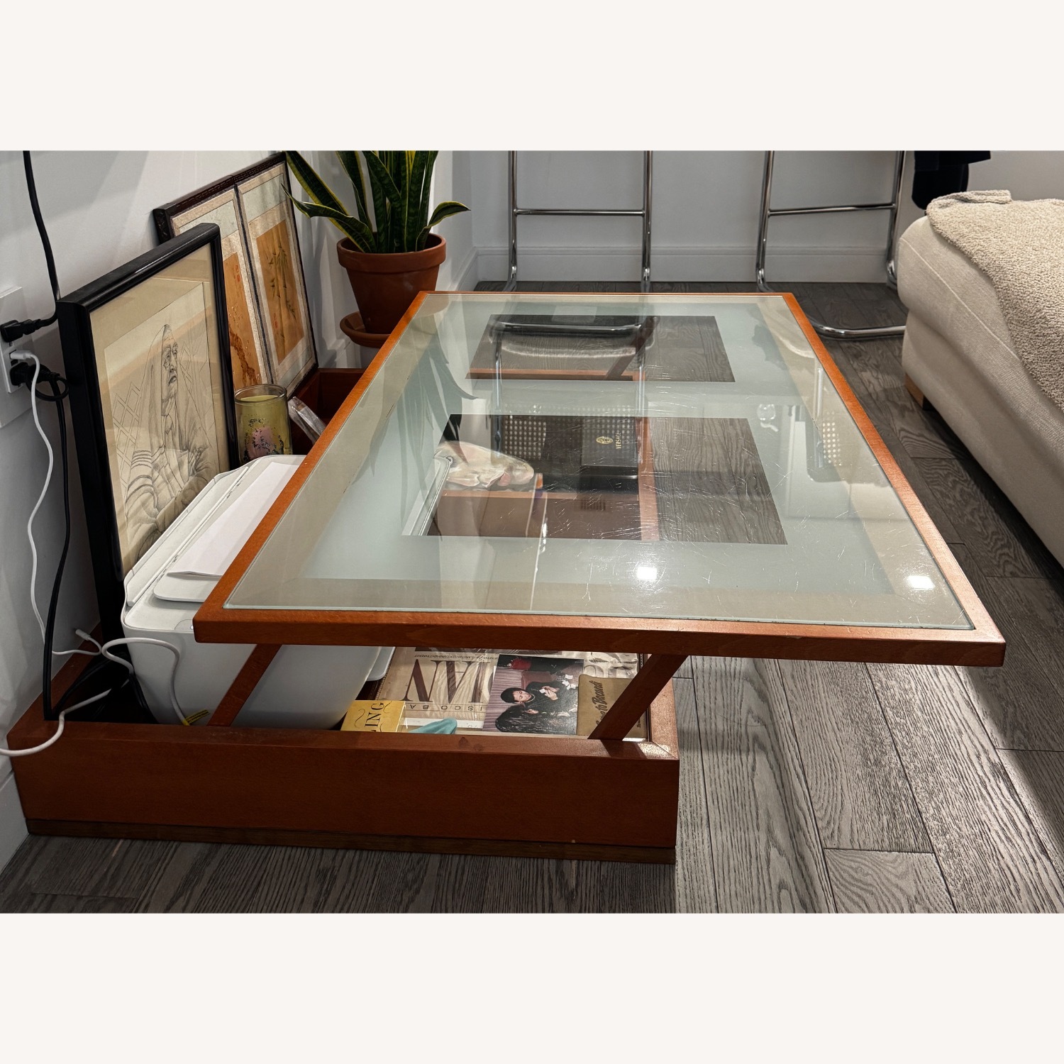Vintage/Antique Finds Glass Coffee Table - image-3