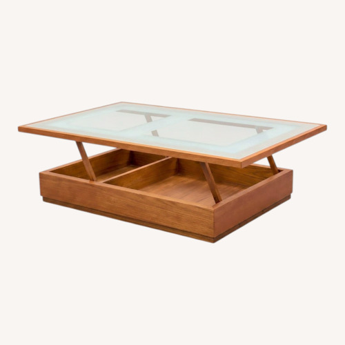 Used Vintage/Antique Finds Glass Coffee Table for sale on AptDeco