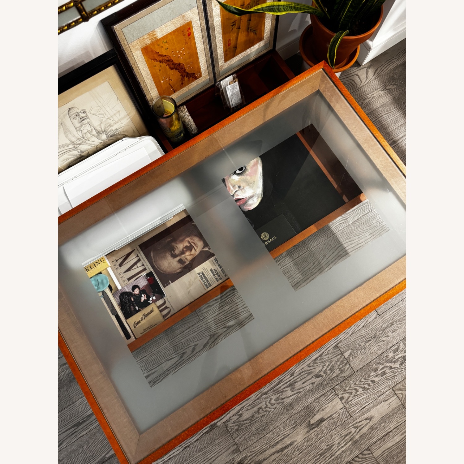 Vintage/Antique Finds Glass Coffee Table - image-1
