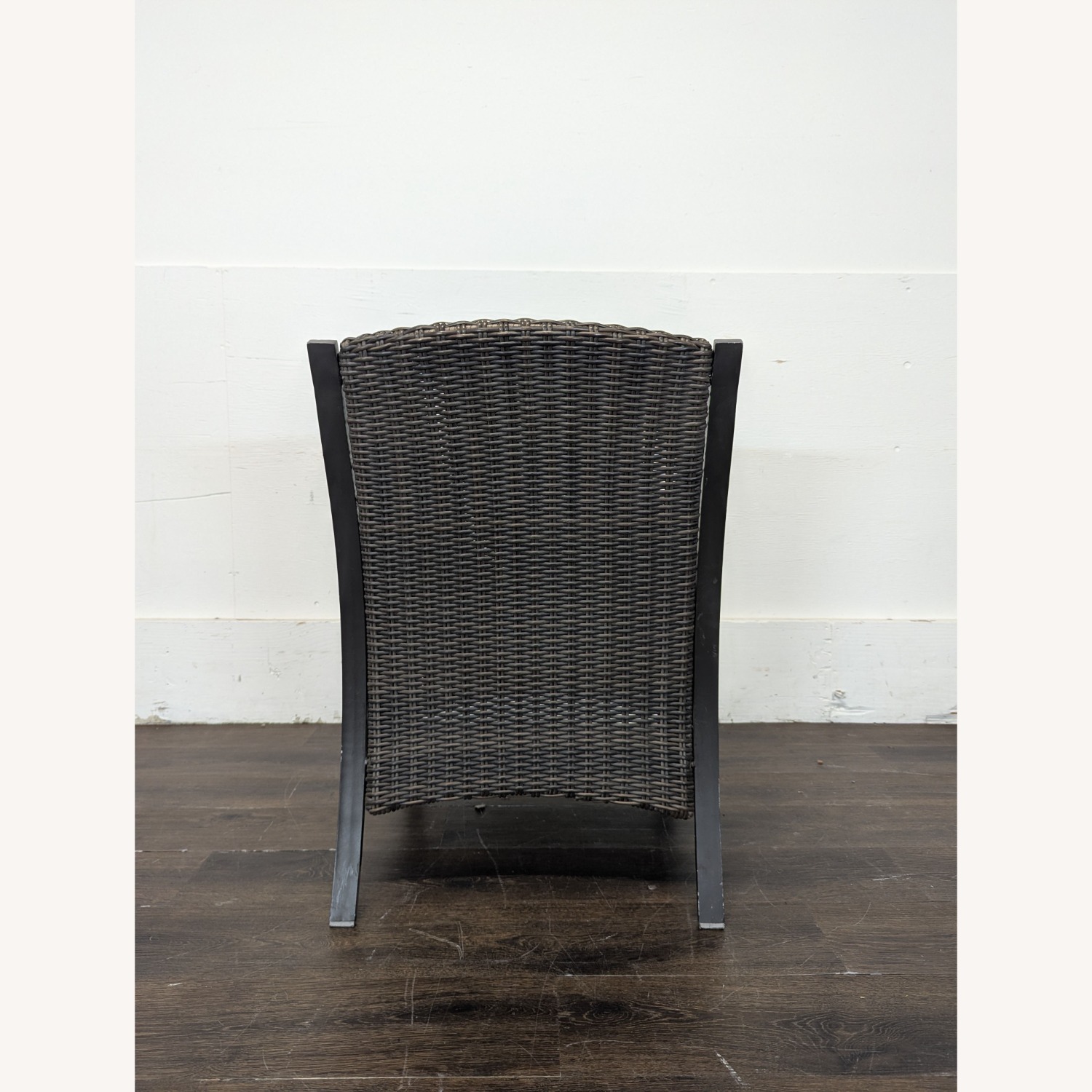 All Weather Wicker Patio Arm Chair with Cushion - image-3