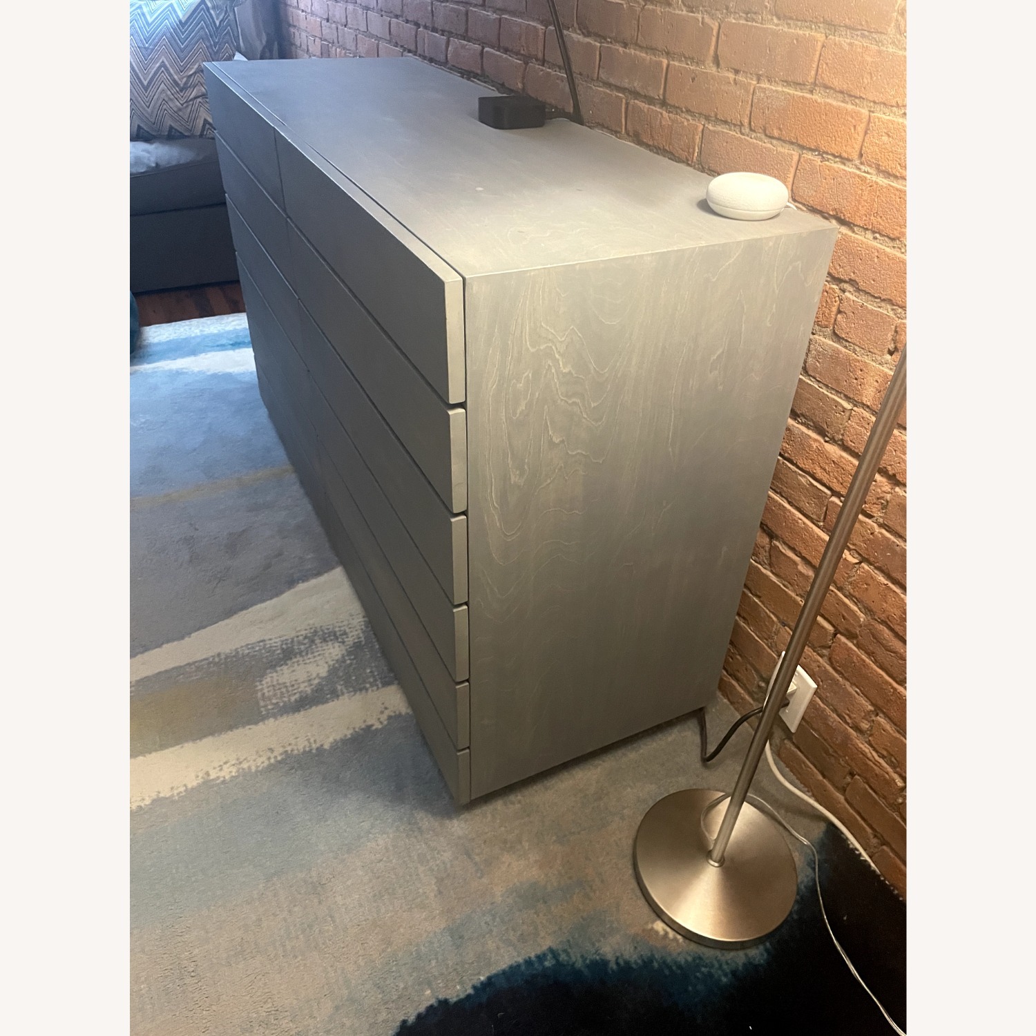 Light Gray Wood Dresser - image-8