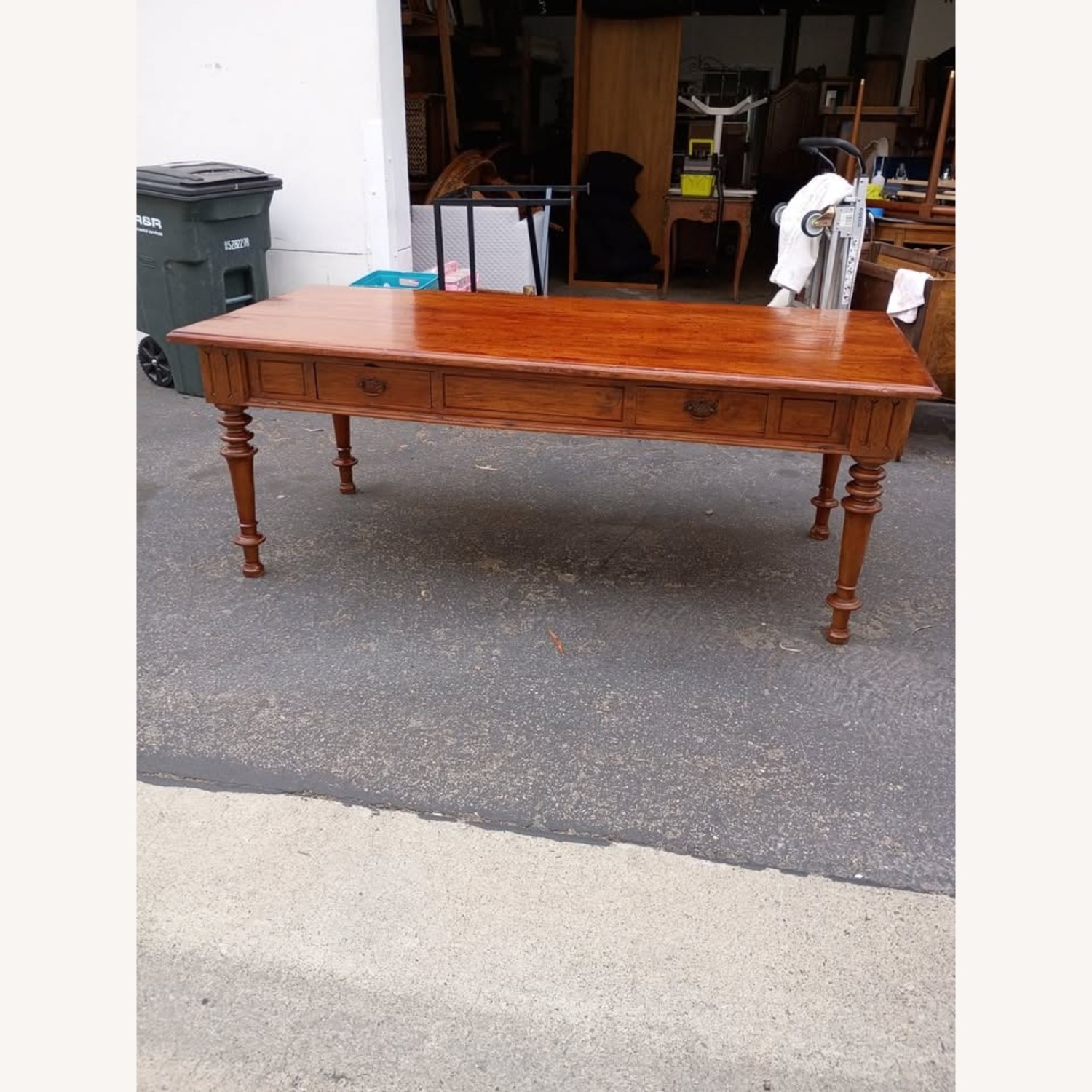 Mid 1800's Antique Wood Desk - image-2