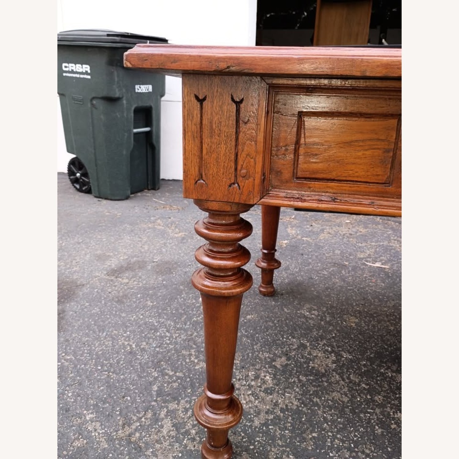 Mid 1800's Antique Wood Desk - image-8