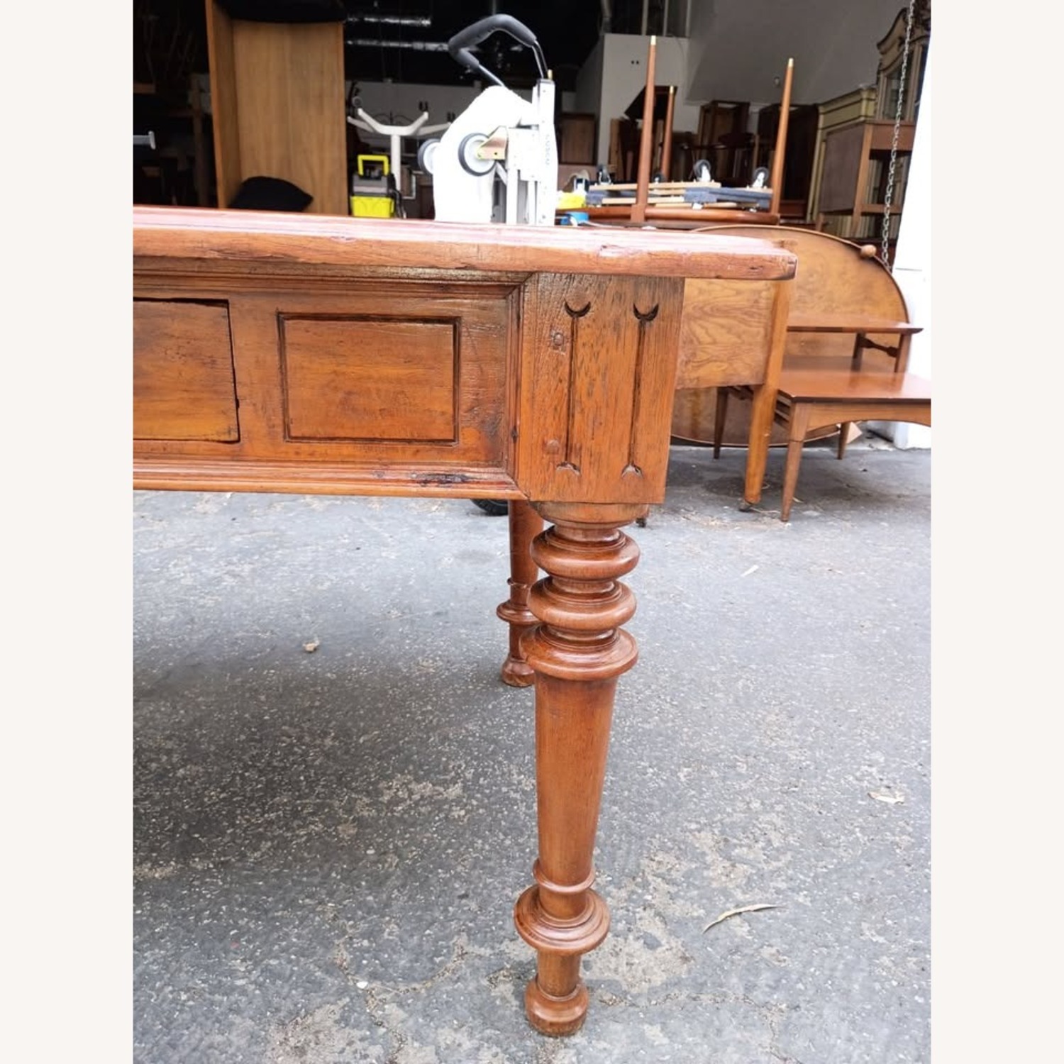 Mid 1800's Antique Wood Desk - image-9