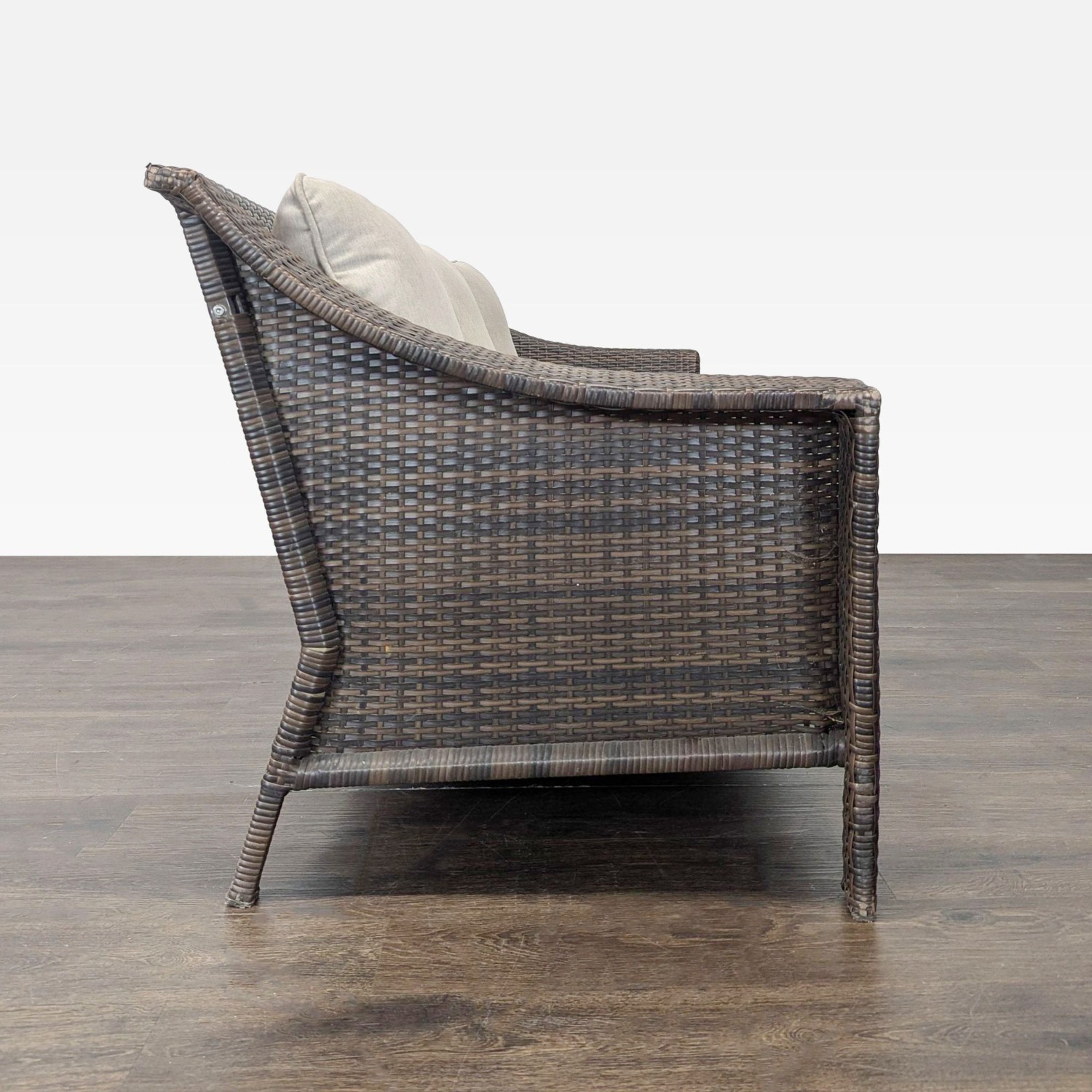 Threshold Outdoor All Weather Wicker Sofa - image-3