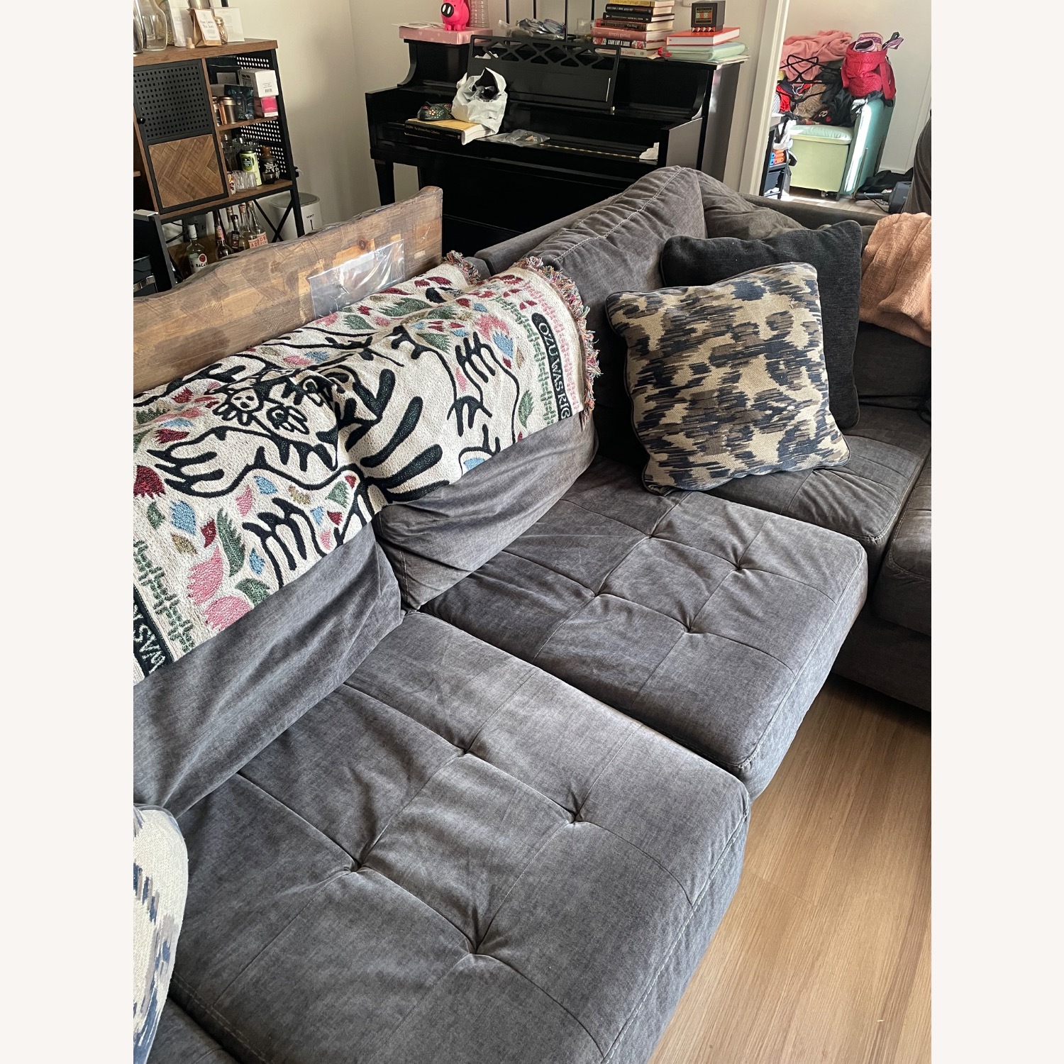Ashley Furniture Dark Gray 2 Piece Sectional - image-3