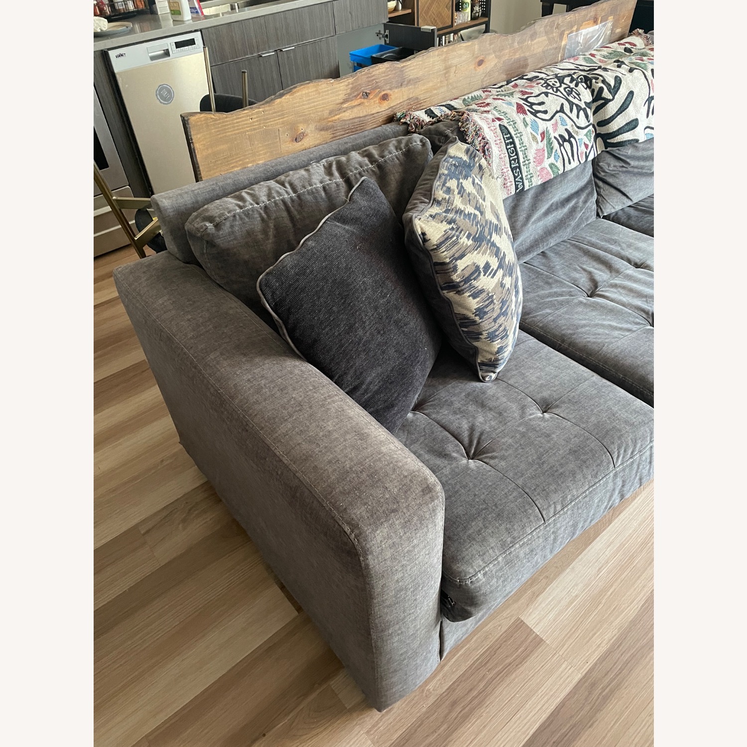 Ashley Furniture Dark Gray 2 Piece Sectional - image-2