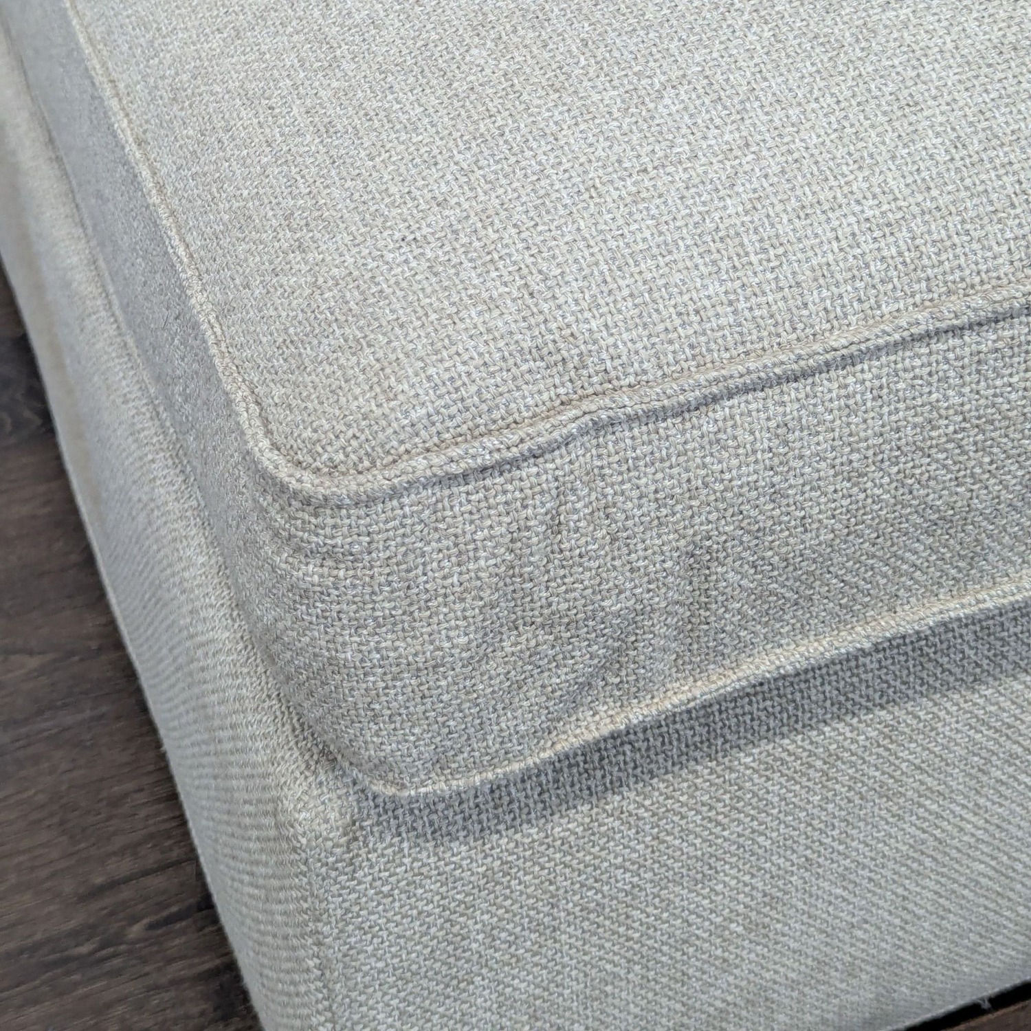 Modern Armless Lounge Chair with Plush Cushions - image-1