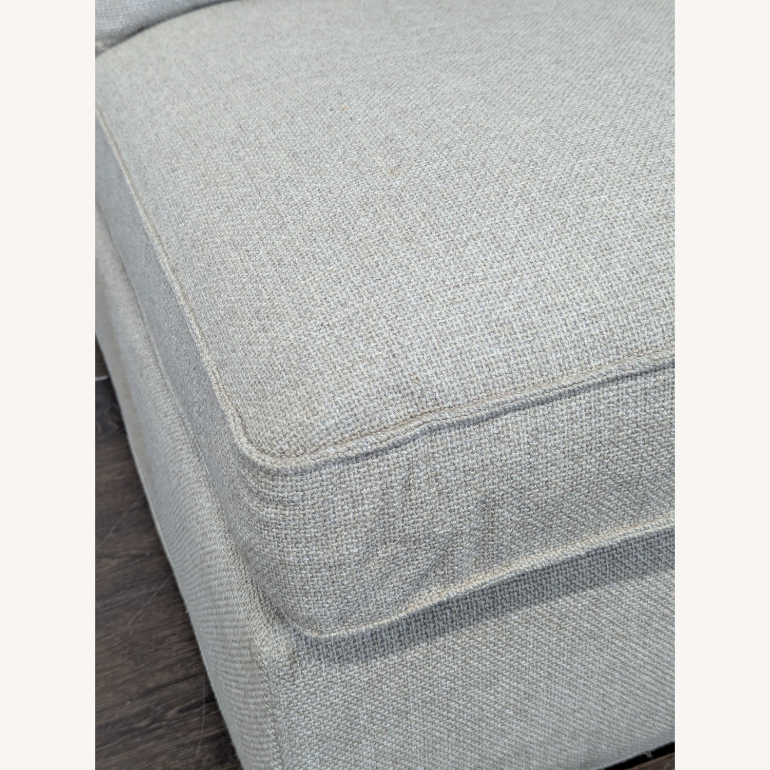Modern Armless Lounge Chair with Plush Cushions - image-4