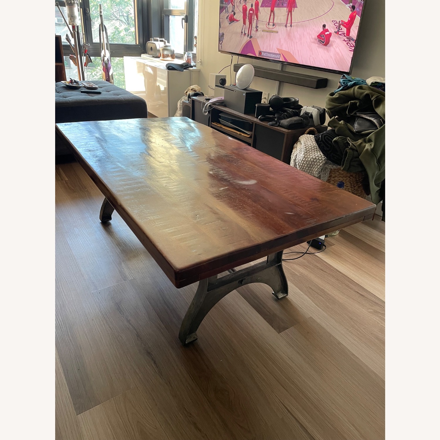 Ashley Furniture Dark Brown Wood Coffee Table - image-1