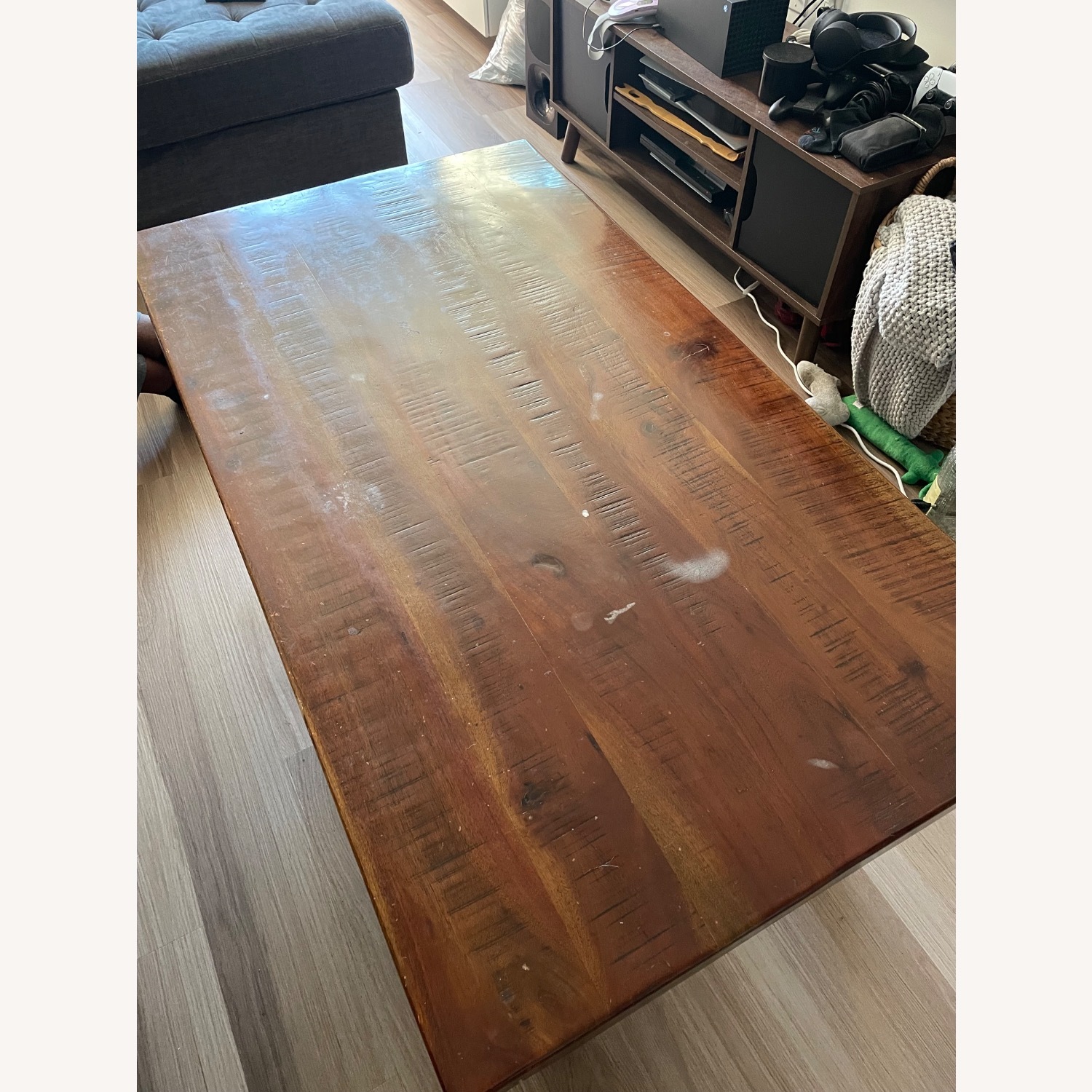 Ashley Furniture Dark Brown Wood Coffee Table - image-2